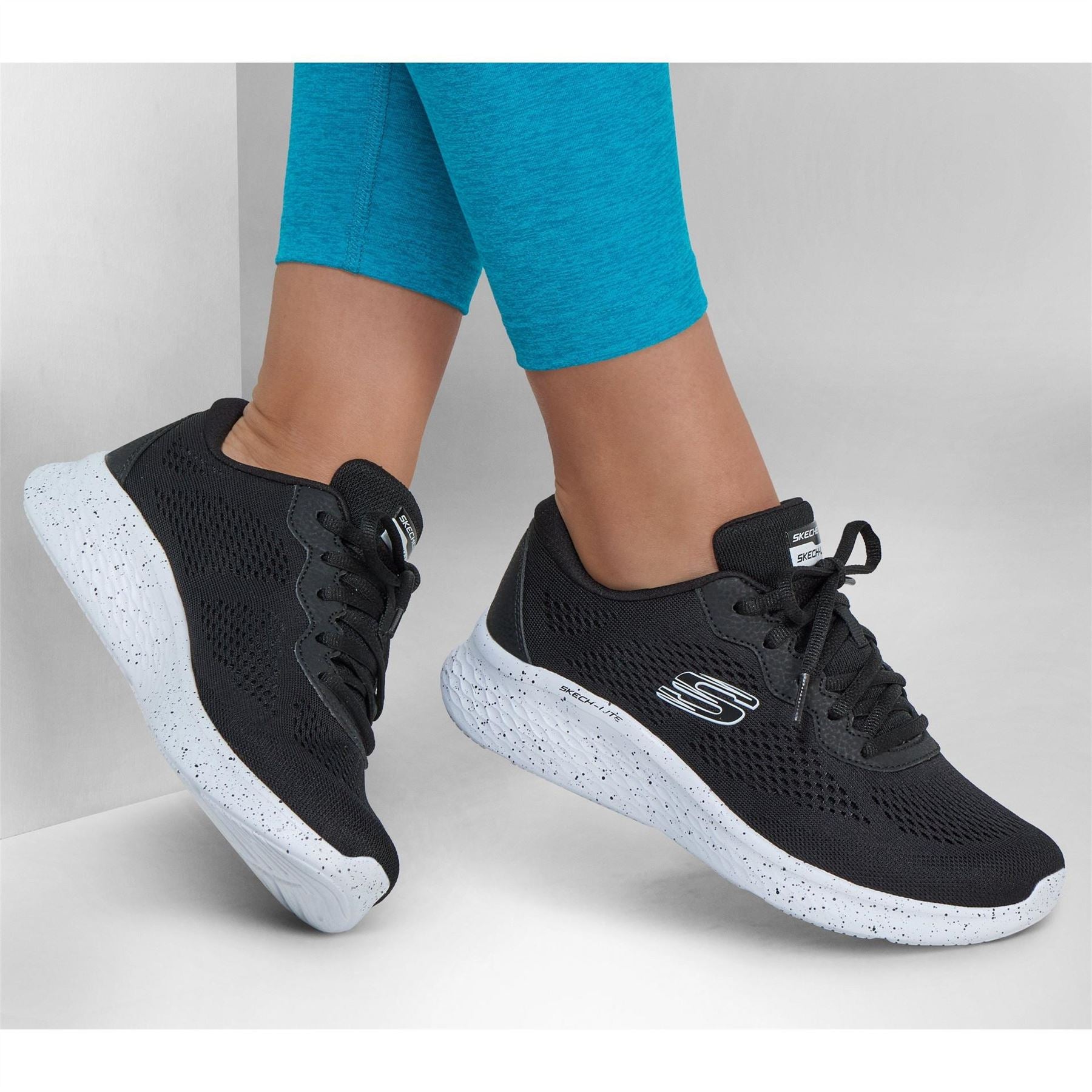 Skechers Mesh W Speckle Trim Lac Slip On Trainers Girls