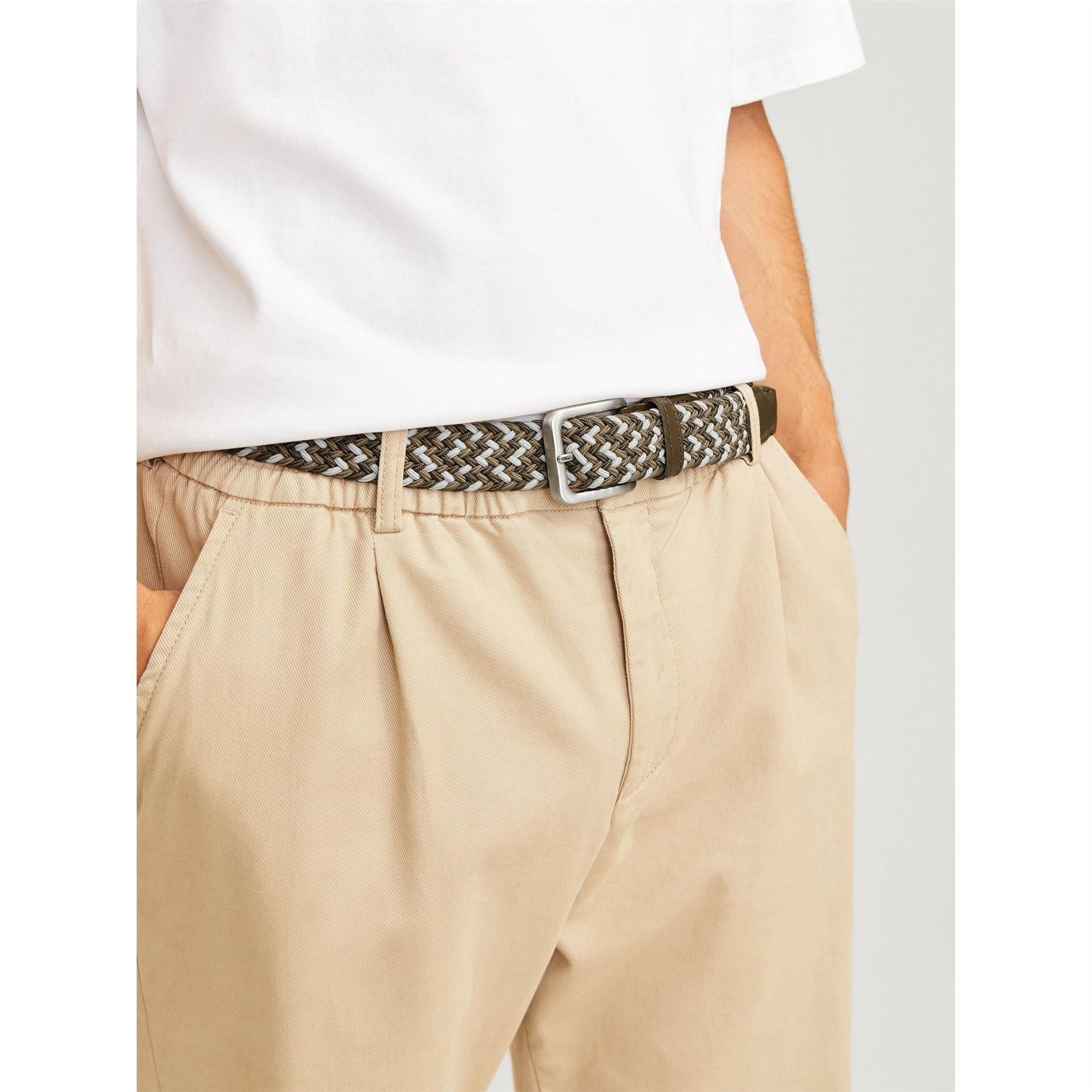 Jack and Jones Pin Buckle Braided Belt