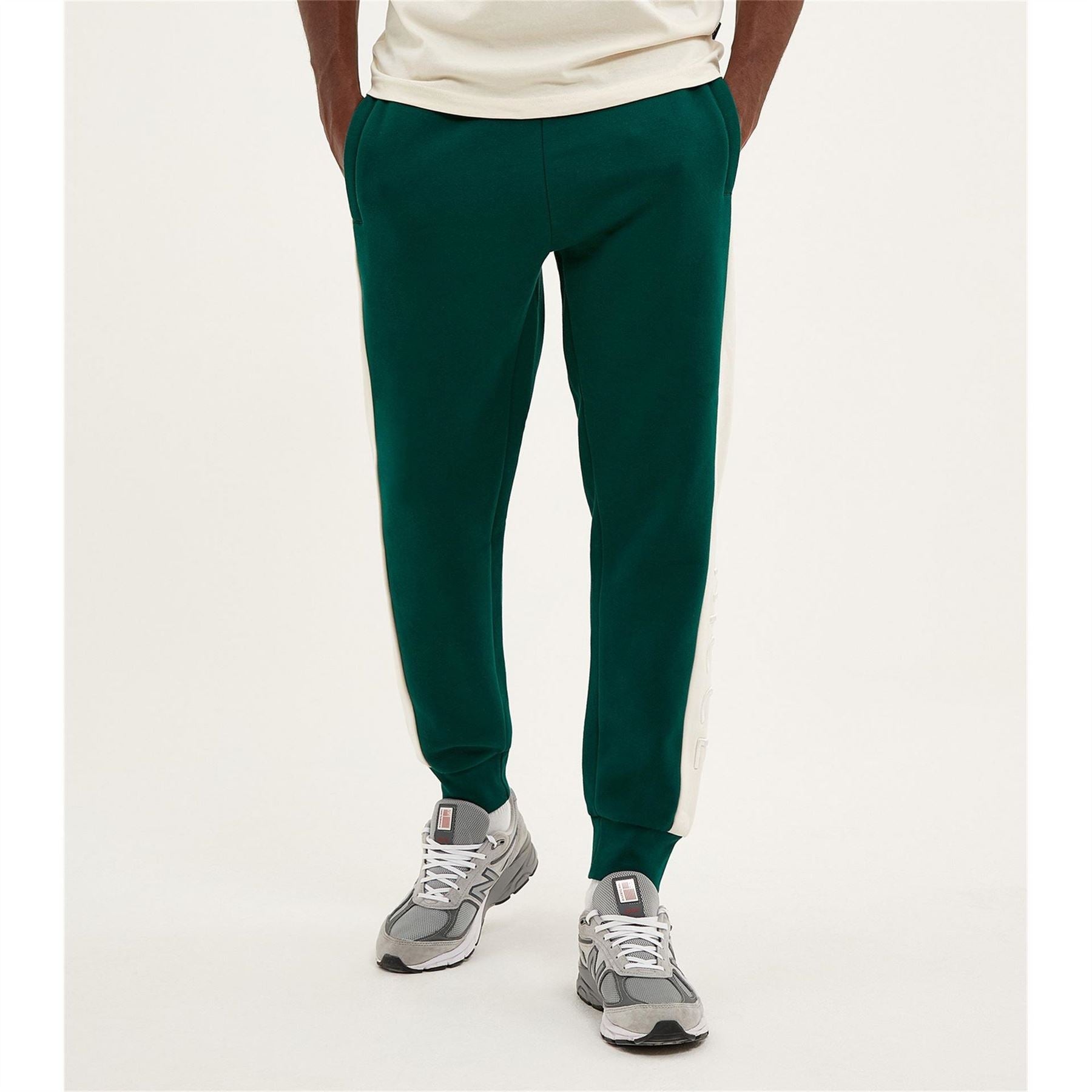 Nicce Mens Mercury Stripe Jogging Bottoms