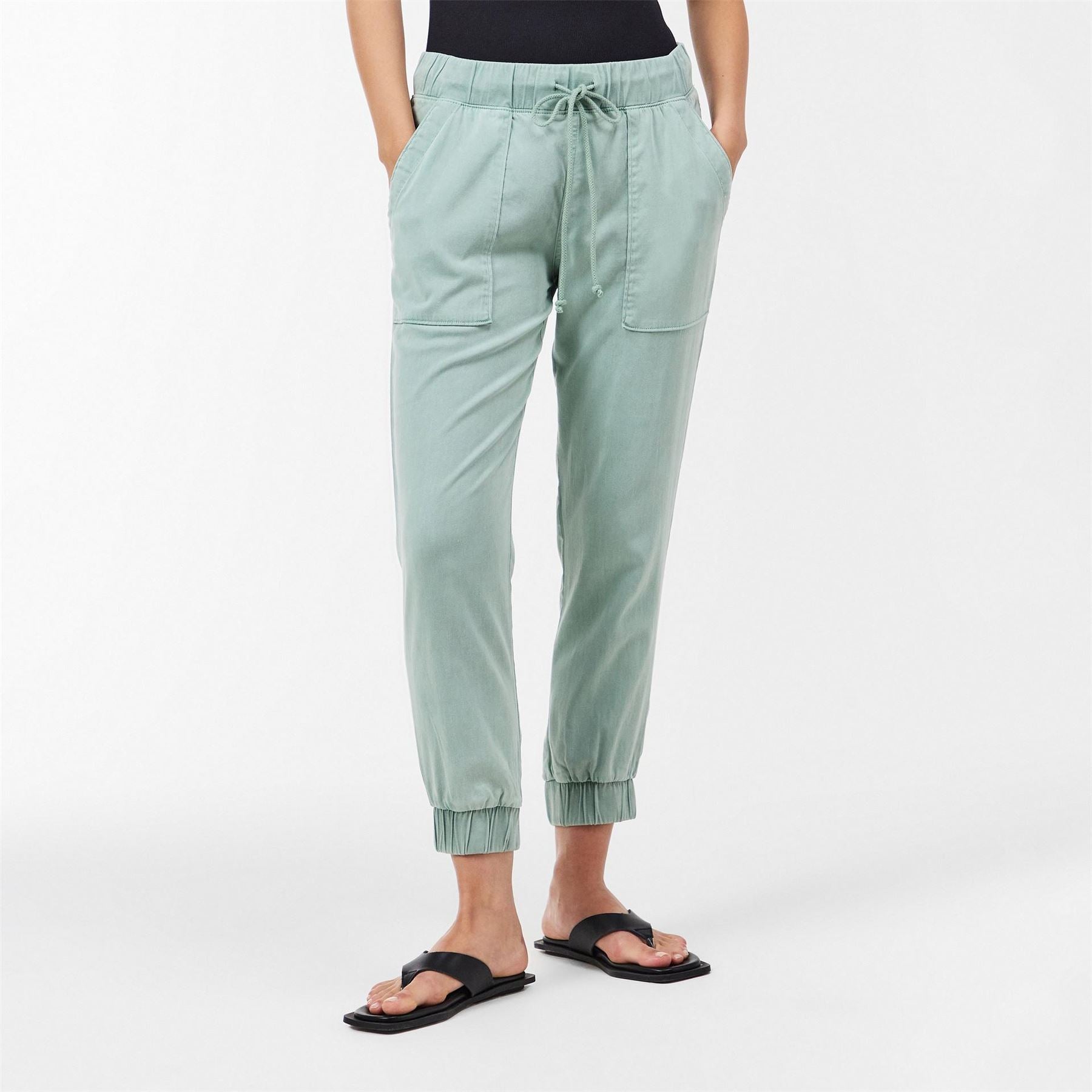 Bella Dahl Pocket Solid Patterned Slim Joggers