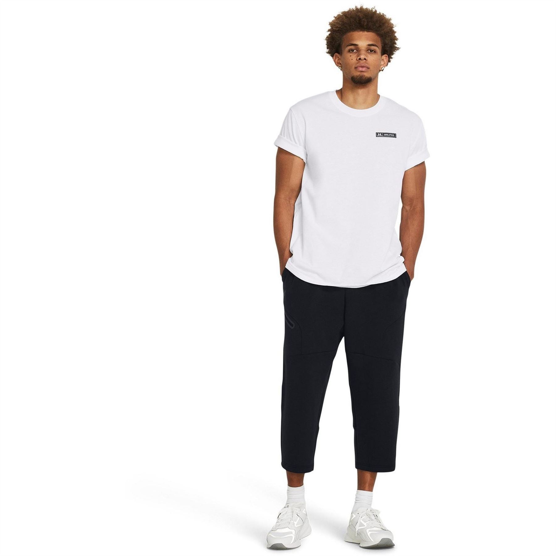 Under Armour Fleece Baggy Cropped Performance Tracksuit Bottoms