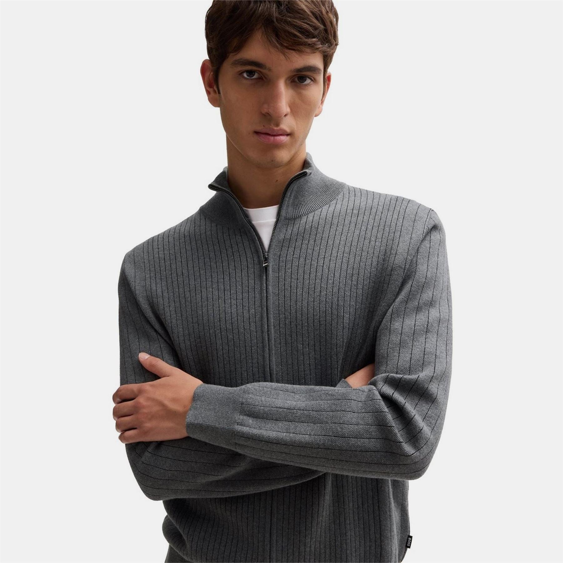 Boss Mock Neck Regular Fit Sweater