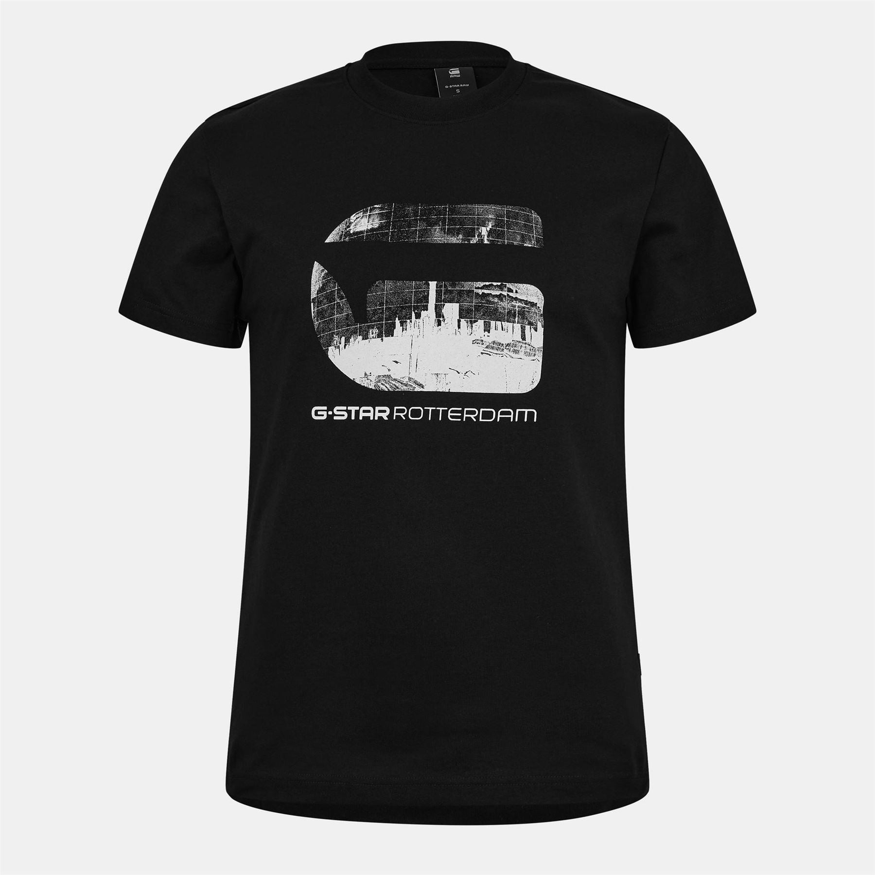 G Star Rotterdam Lettering Regular Fit T-Shirt