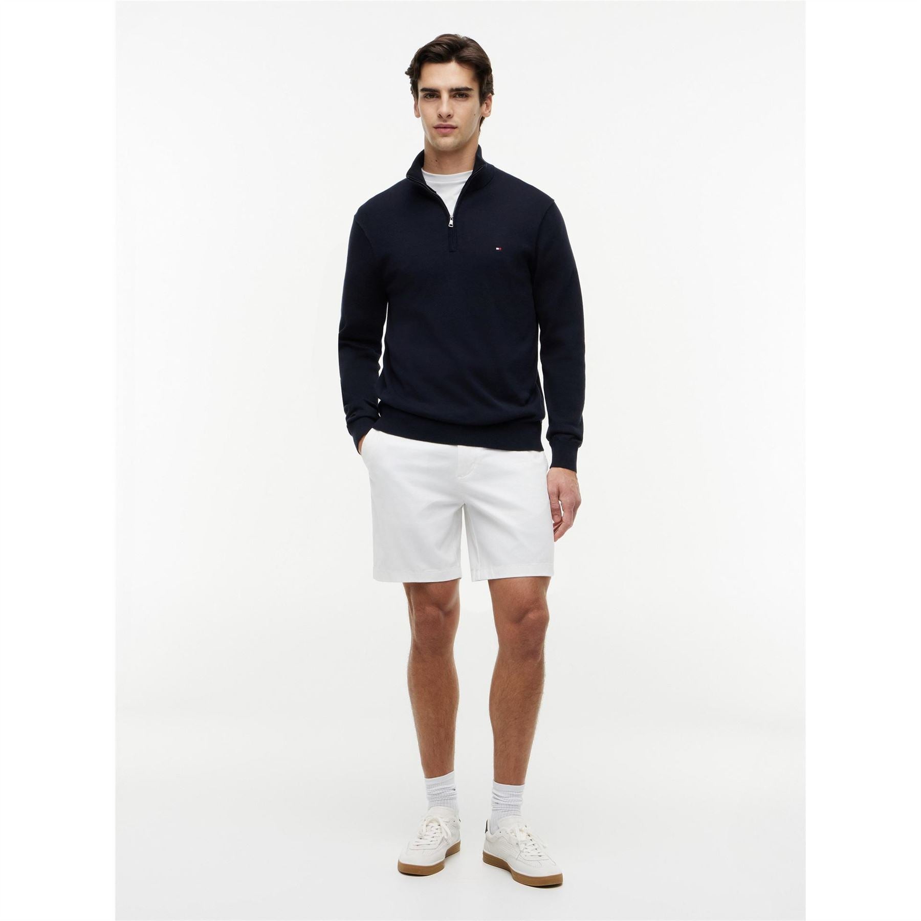 Tommy Hilfiger Hilfiger Essential Cotton Zip Mock