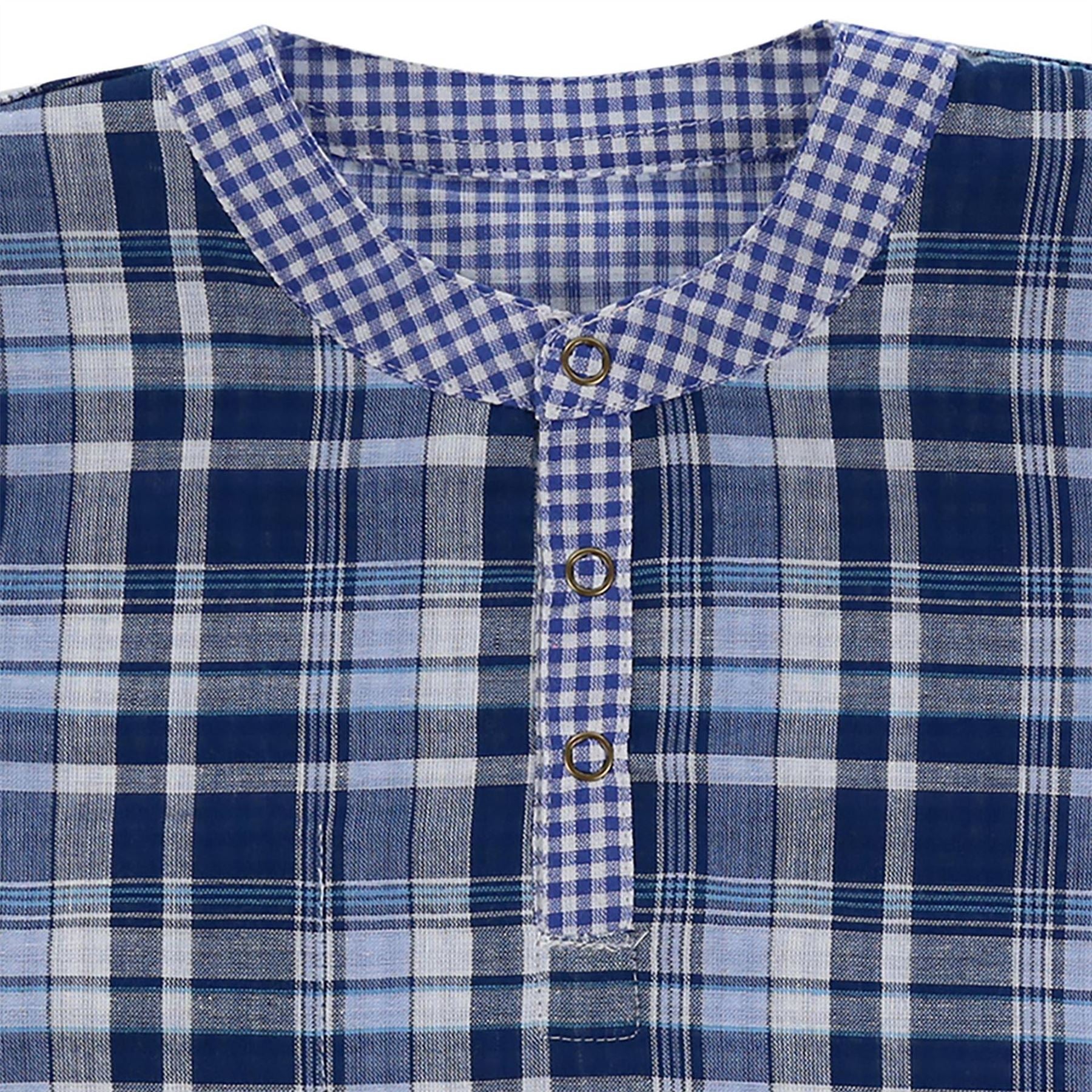 Lilly and Sid Reversible Cheque Short Sleeve Shirt