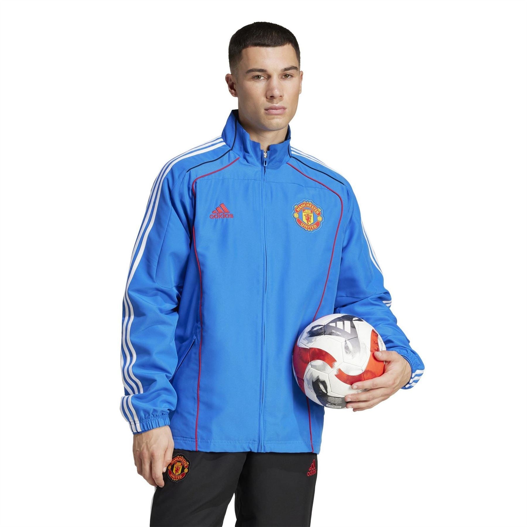 adidas Mens Manchester United Ubackpack Tracksuit Top