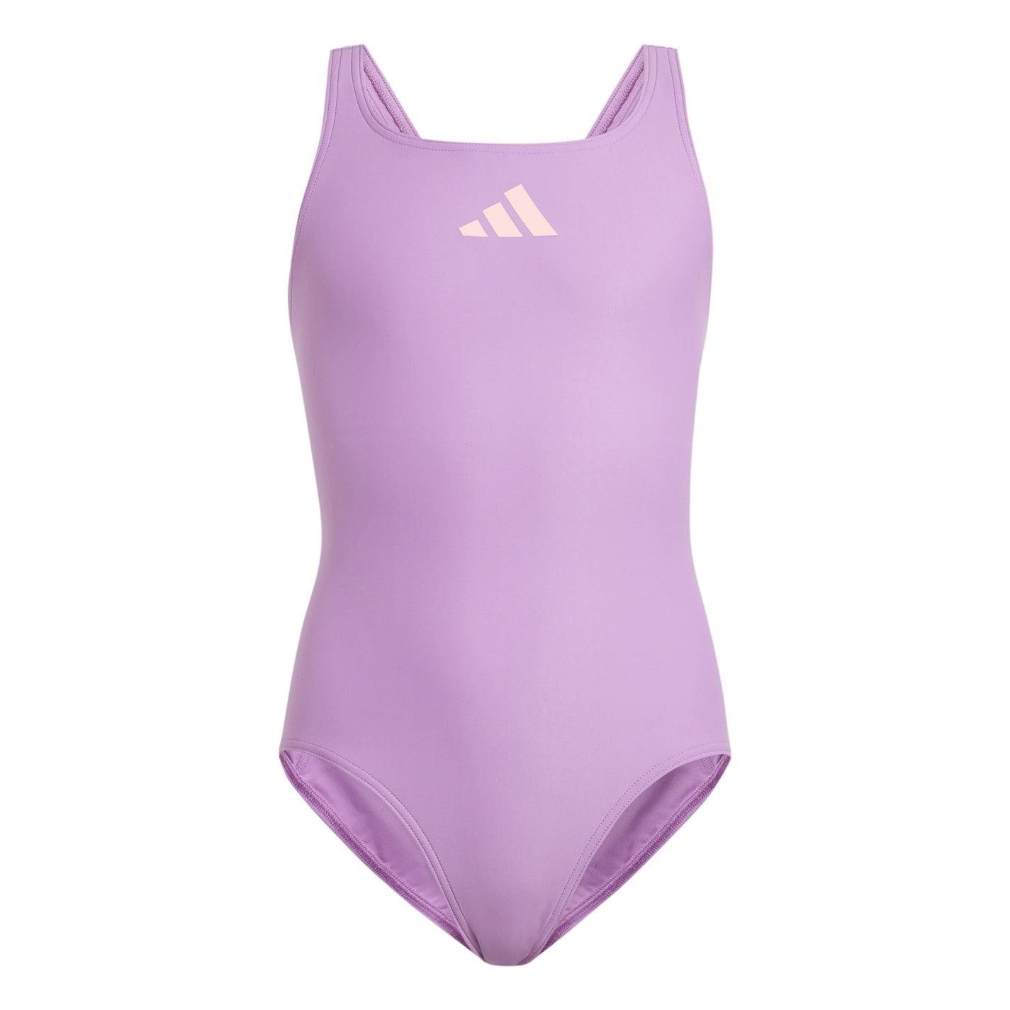 adidas Solid Small Logo Swimsuit