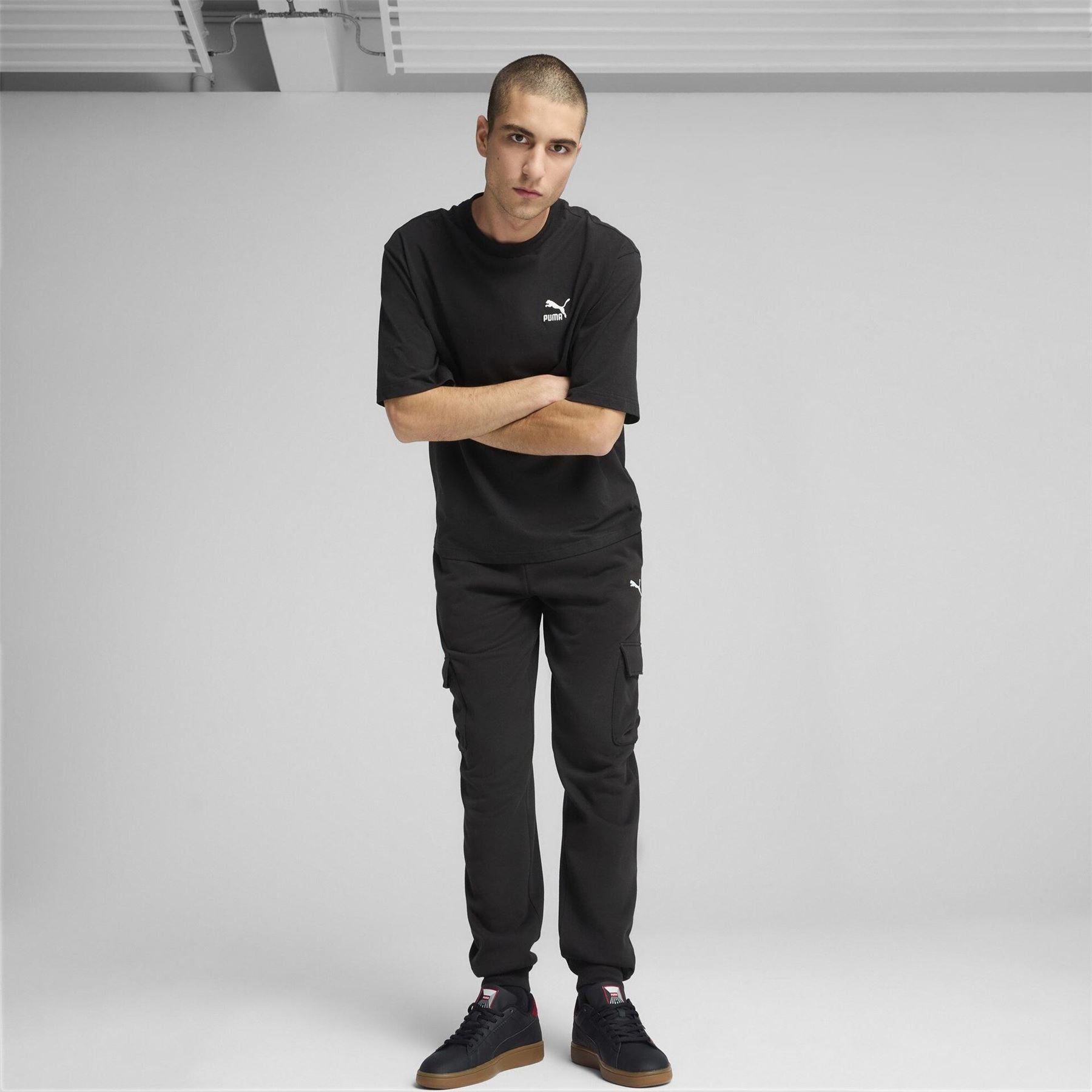 Puma Logo Fleece Cargo Pants