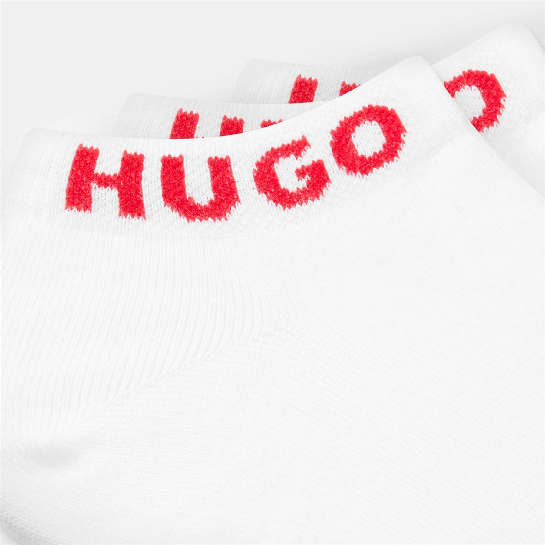 Hugo Pack Logo Cuff Ankle Socks