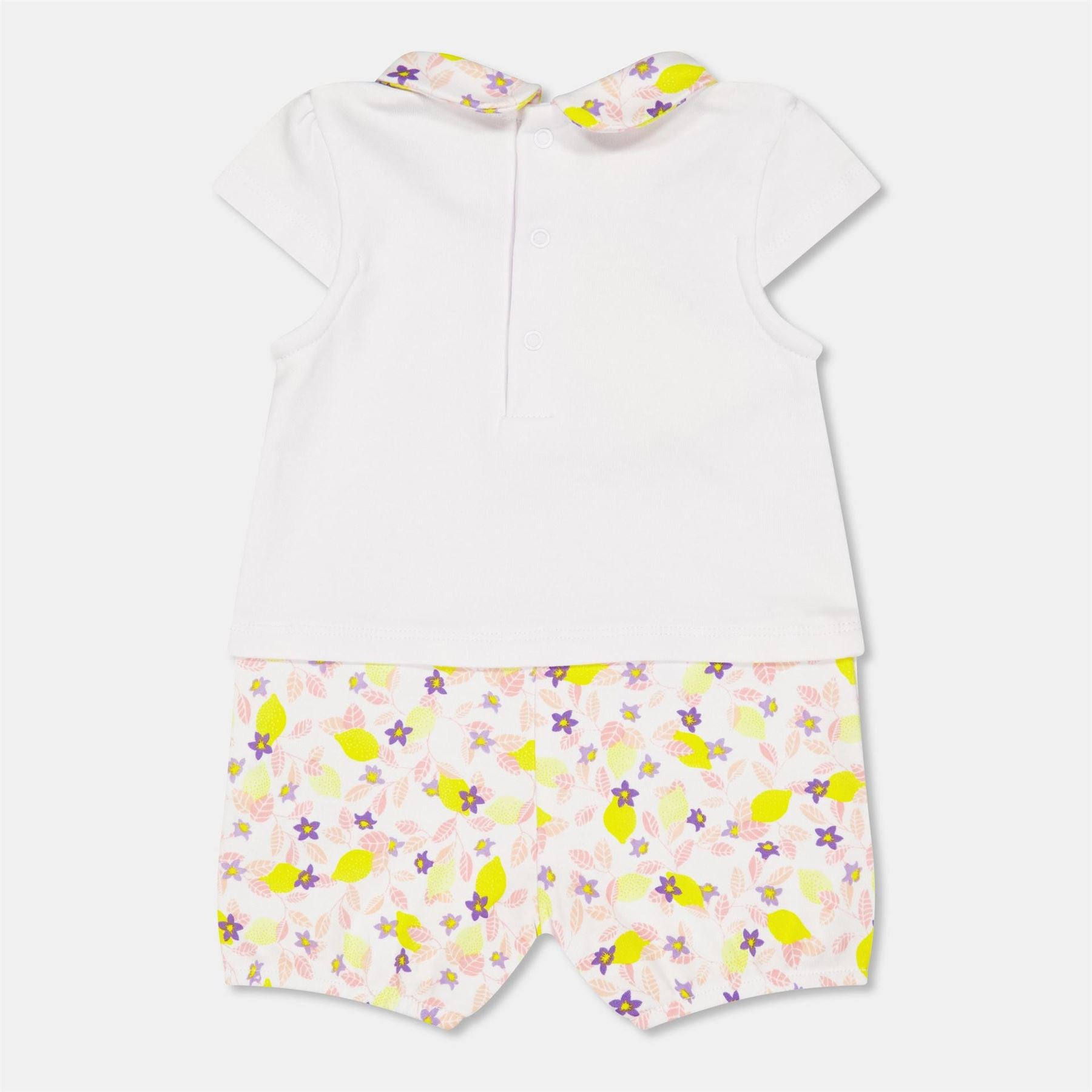 Carrement Beau Collared Neck Short Sleeve Floral Playsuit