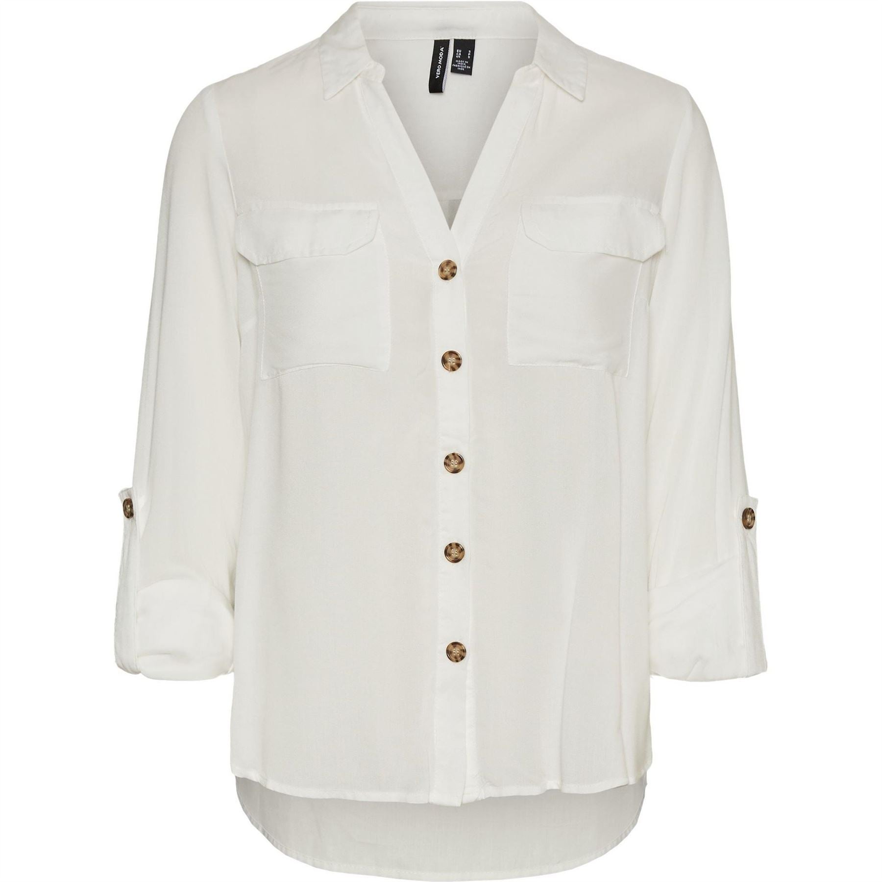 Vero Moda Bumpy Regular Fit V-Neck Long Sleeve Shirt