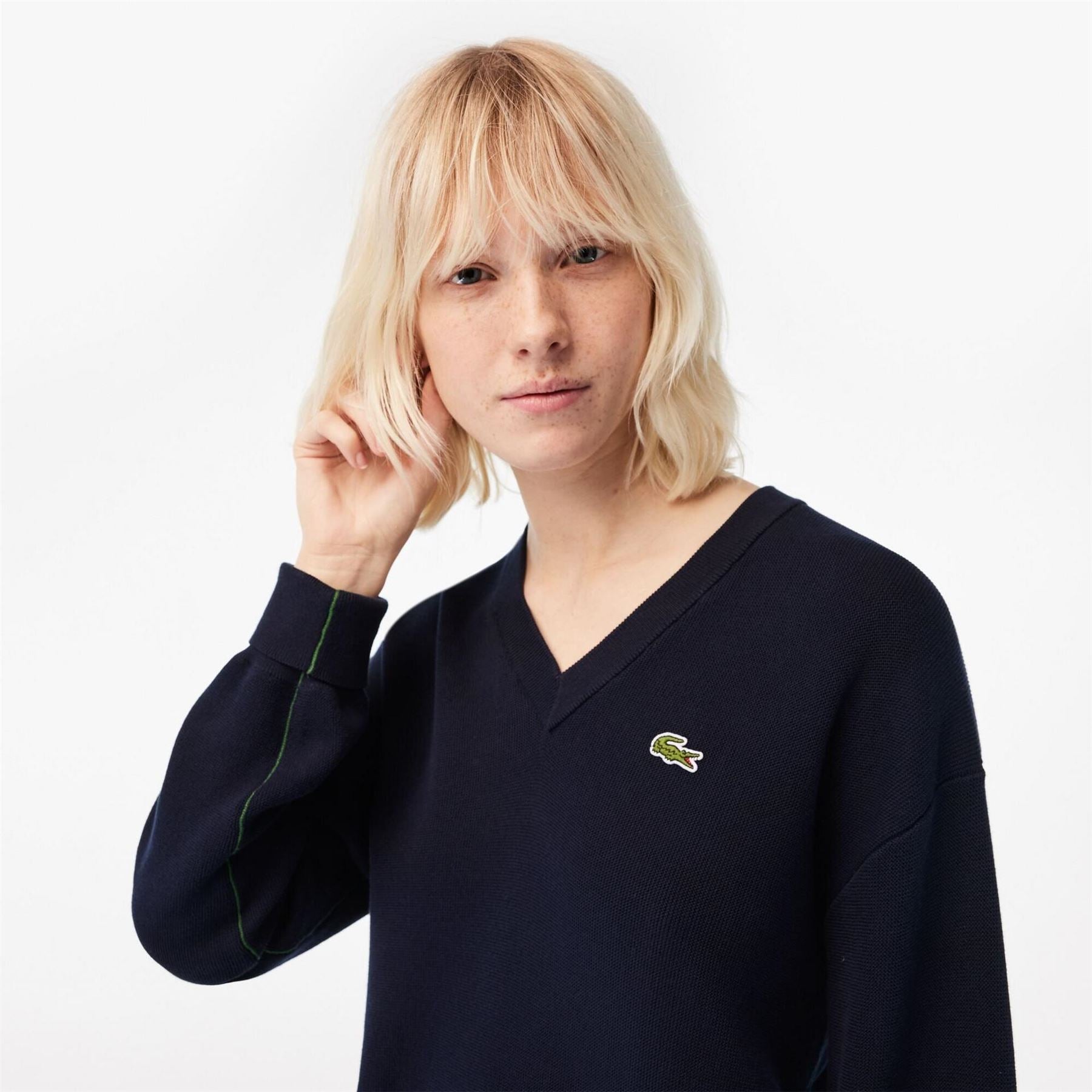 Lacoste V-Neck Regular Fit Long Sleeve Sweater