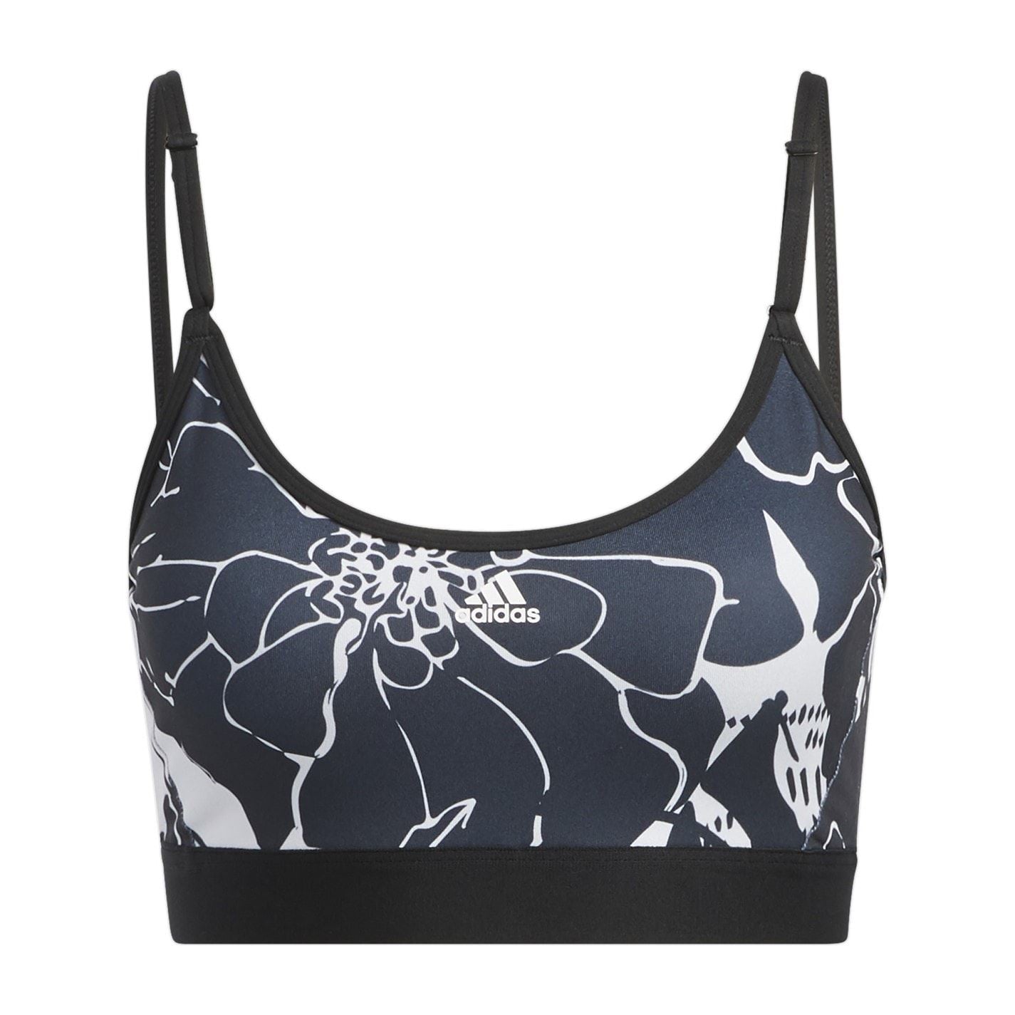 adidas Womens Flower Print Low Impact Sports Bra