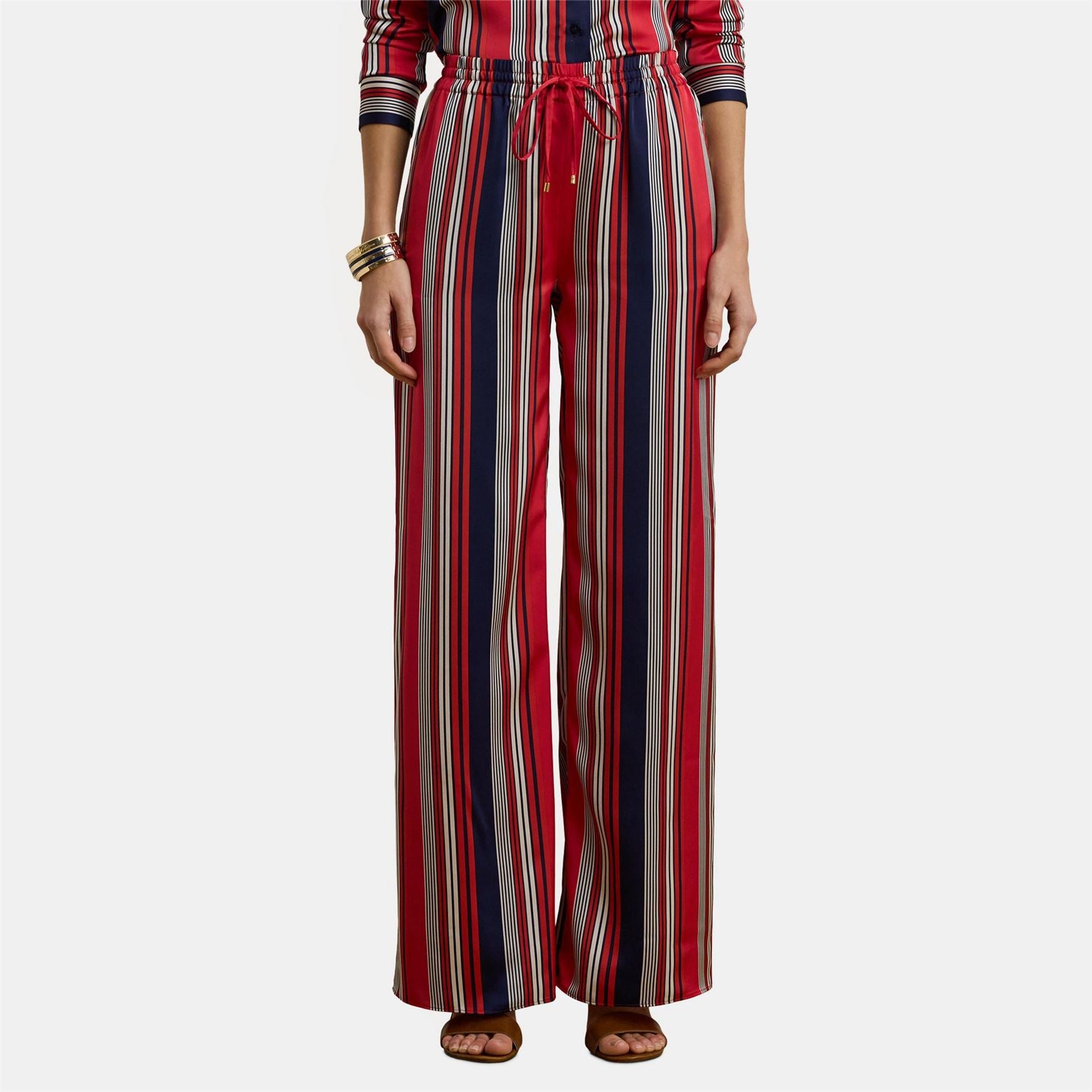 Lauren by Ralph Lauren Charmeuse Wide Leg Trousers