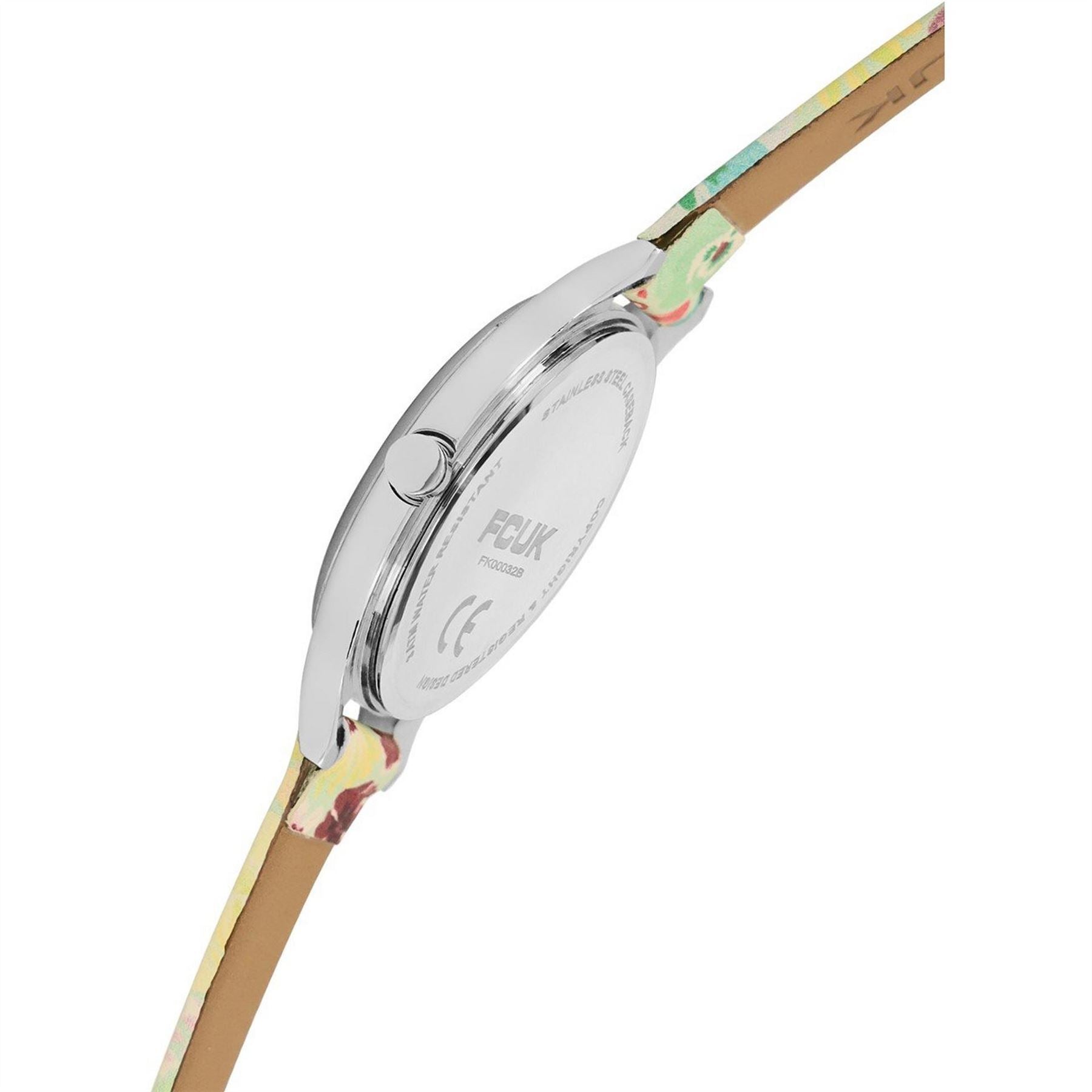 FCUK Womens Floral Printed Strap Watch