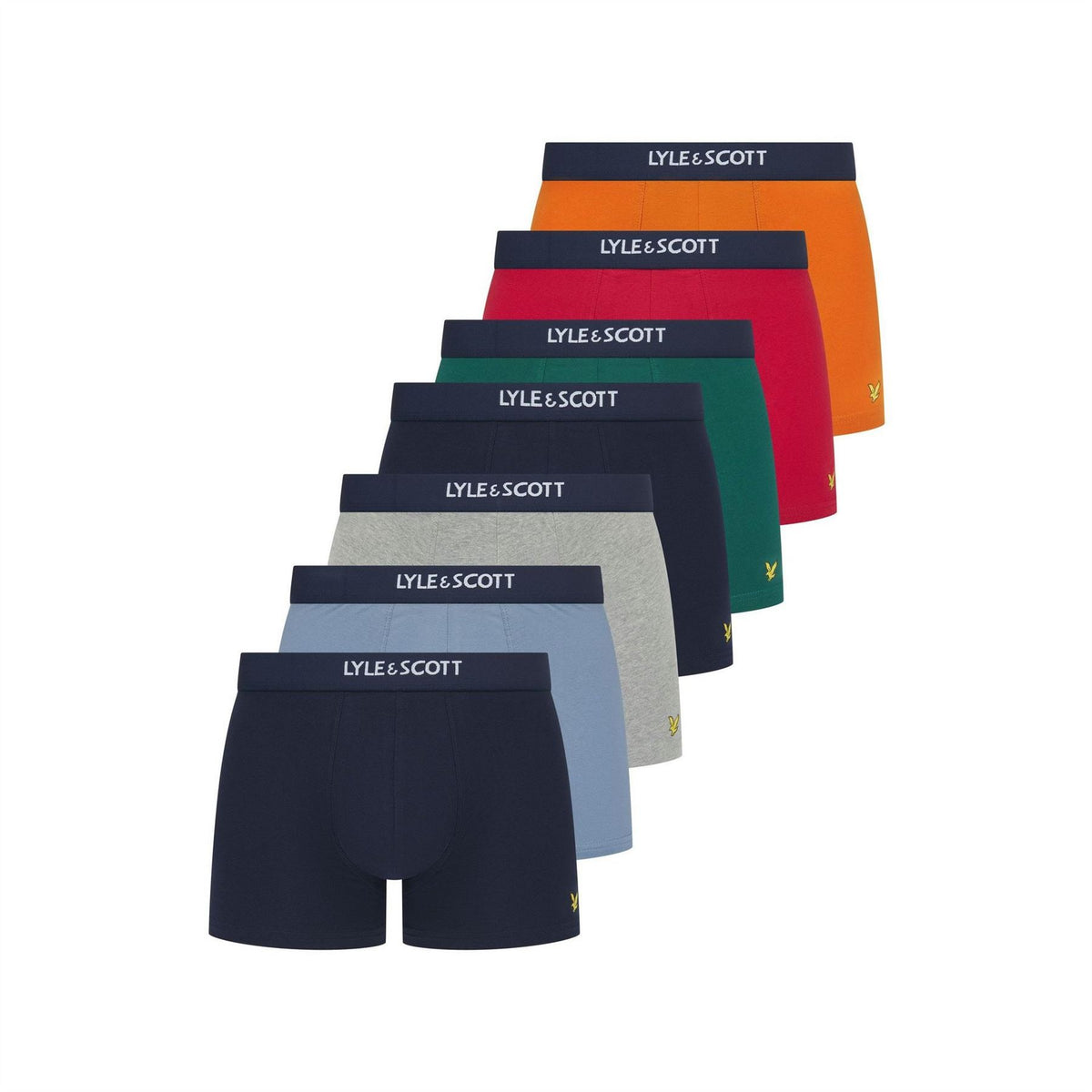 Lyle and Scott Topaz 7 Pack Boxer Trunks
