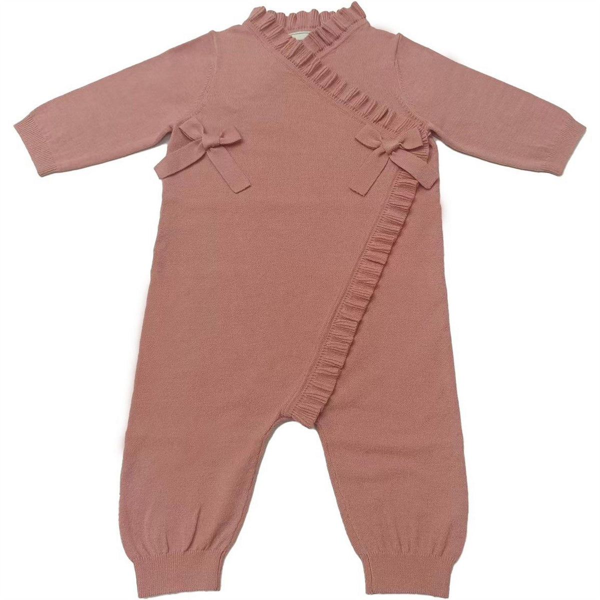 Jack Wills Ruffle Detail Viscose Long Sleeve Onesie