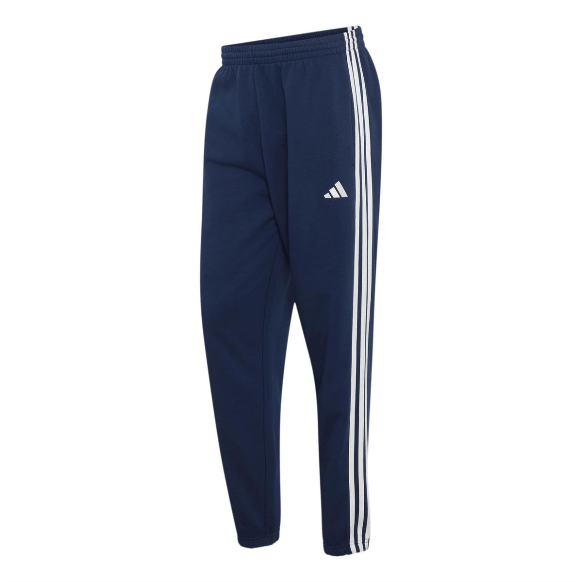 adidas Fleece Tapered Cuff 3 Stripes Joggers M