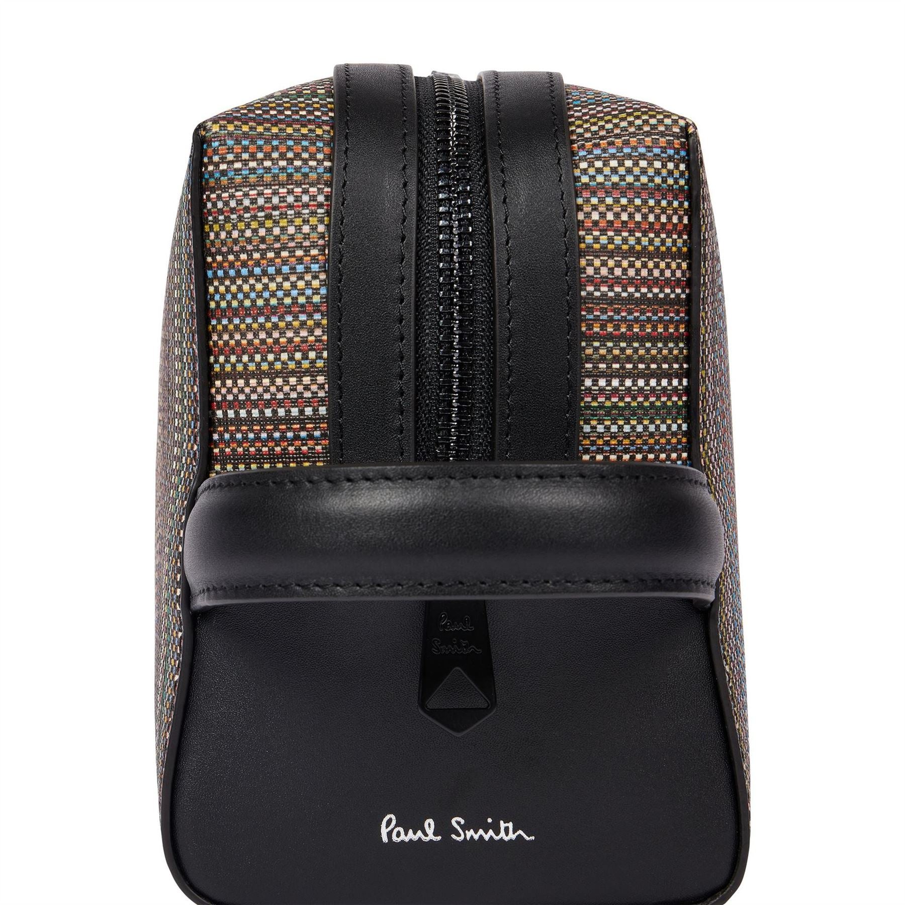 Paul Smith Vertical Stripe Wash Bag with Mesh Pocket