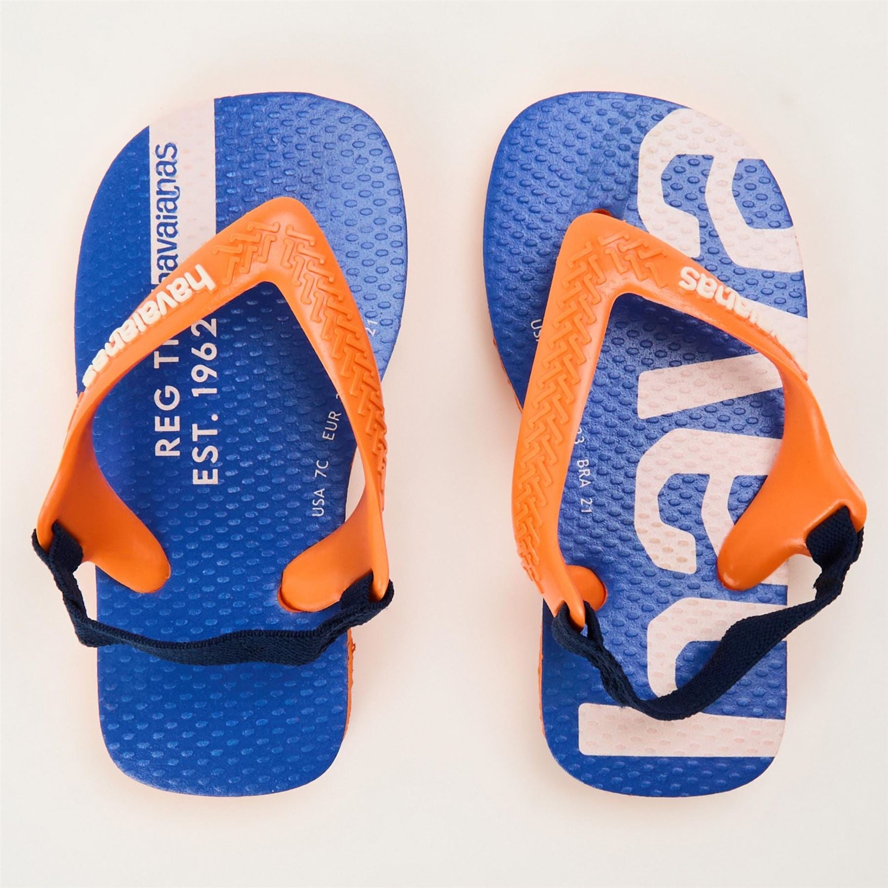 Havaianas Kids Baby Logomania Salmon Flip Flops