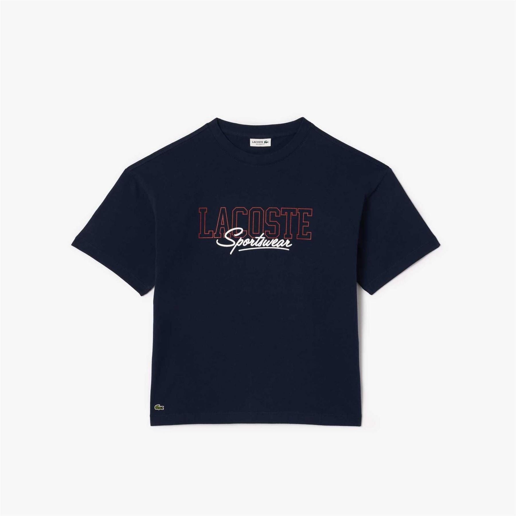 Lacoste Fit Lacoste Print Cotton T Shirt