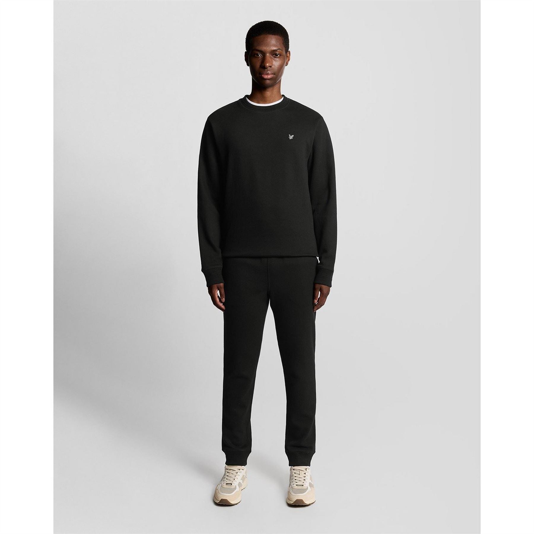 Lyle and Scott Embroidered Eagle Logo Crew Neck Long Sleeve Sweatshirt