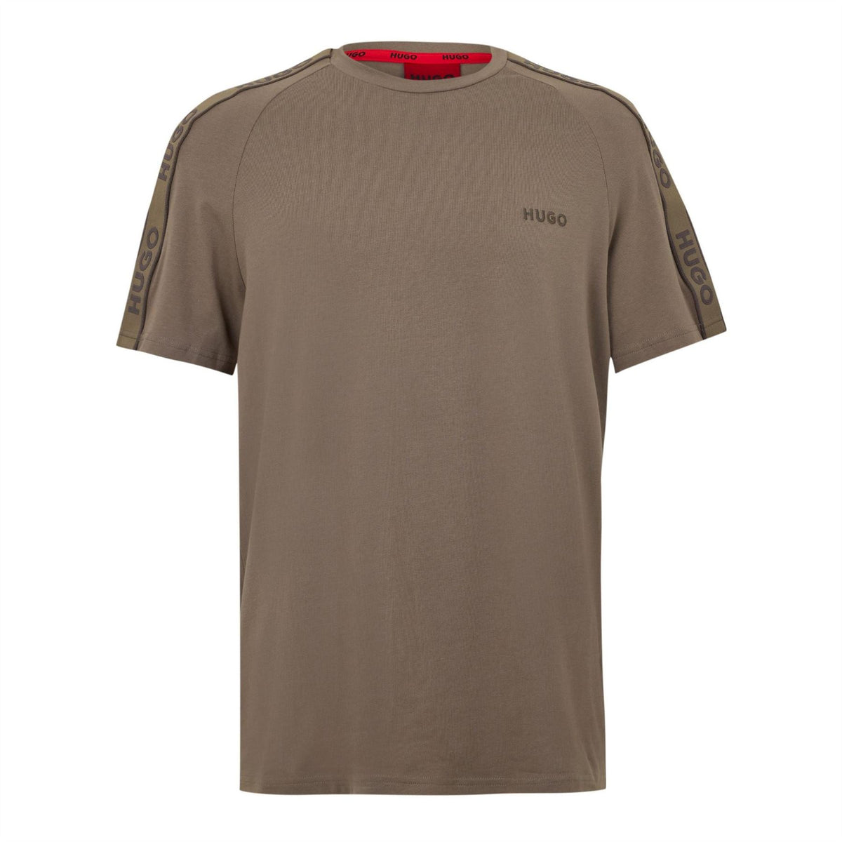 Hugo Mens T Shirt with Logo Signature Tape Detail