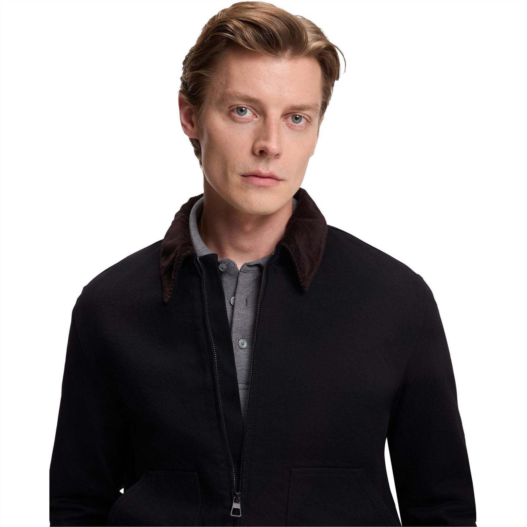 Boss HBB Double Breasted Cotton Long Sleeve Denim Jacket