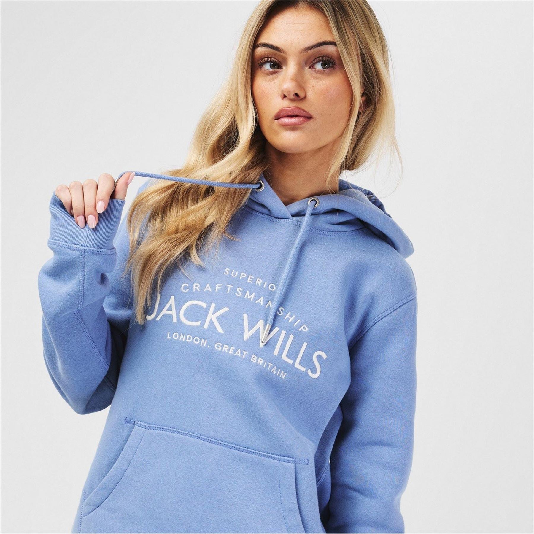 Jack Wills Hunston Graphic Logo Hoodie