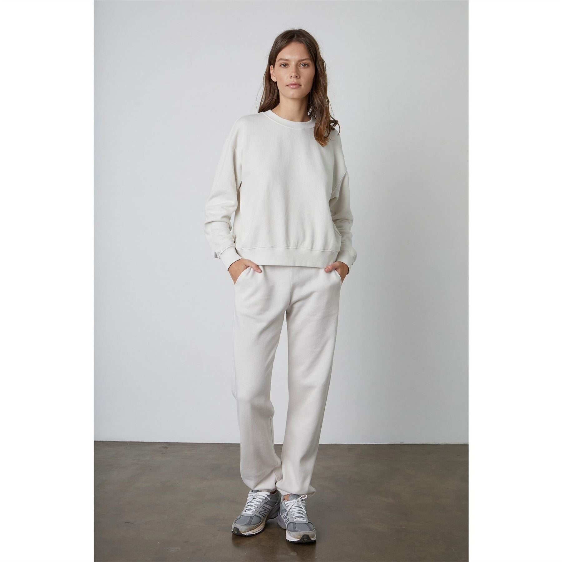 Velvet by Graham and Spencer Corefleece Relaxed Fit Drop Shoulder Long Sleeve Sweatshirt