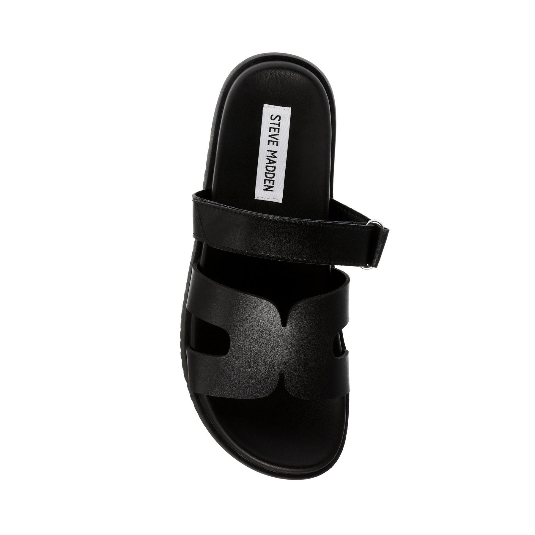 Steve Madden Textured Open Toe Slide Sandals
