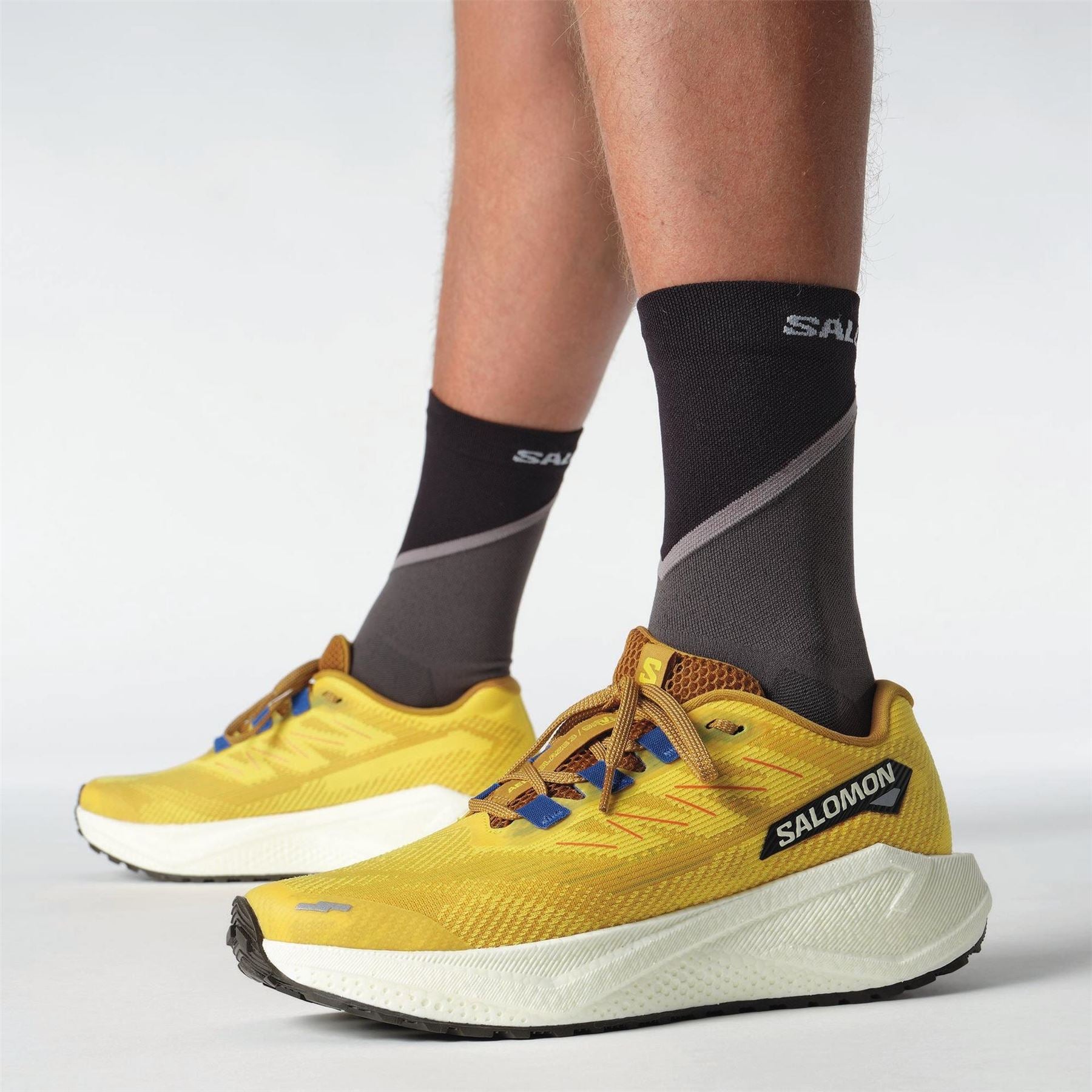 Salomon Mens Aero Blaze 3 Grvl Spicym Vanila Na Trail Running