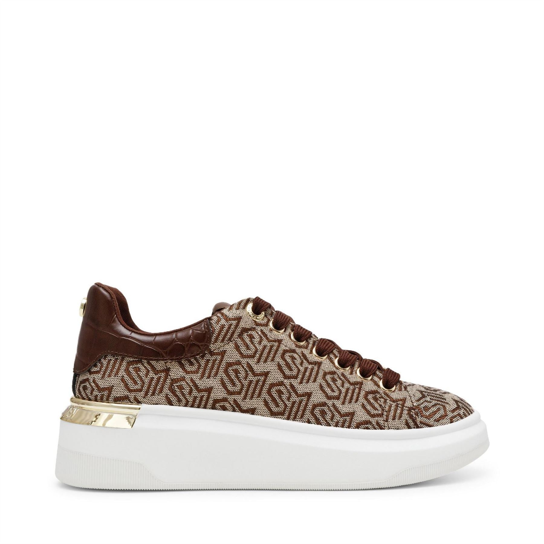Steve Madden Glider 2 All-Over Logo Lace-Up Sneakers