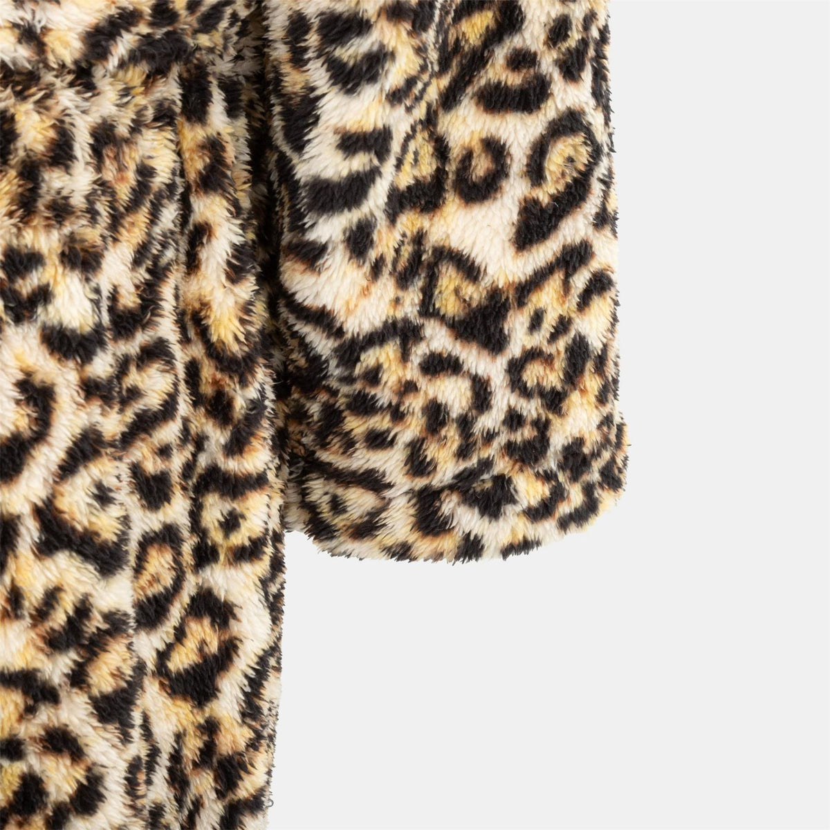 Linea Womens Fleece Robe Leopard Pattern