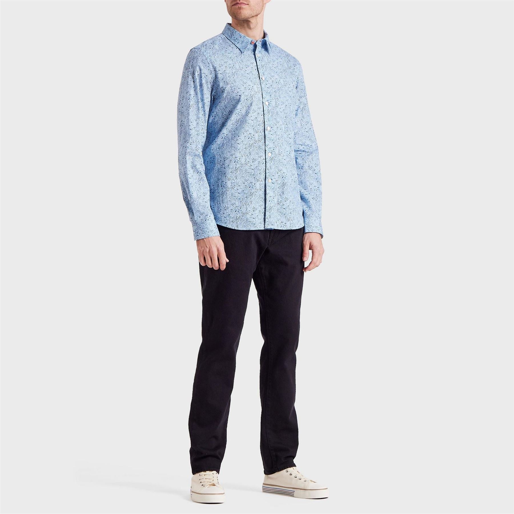 PS Paul Smith Long Sleeve Patterned Tailored Fit Shirt