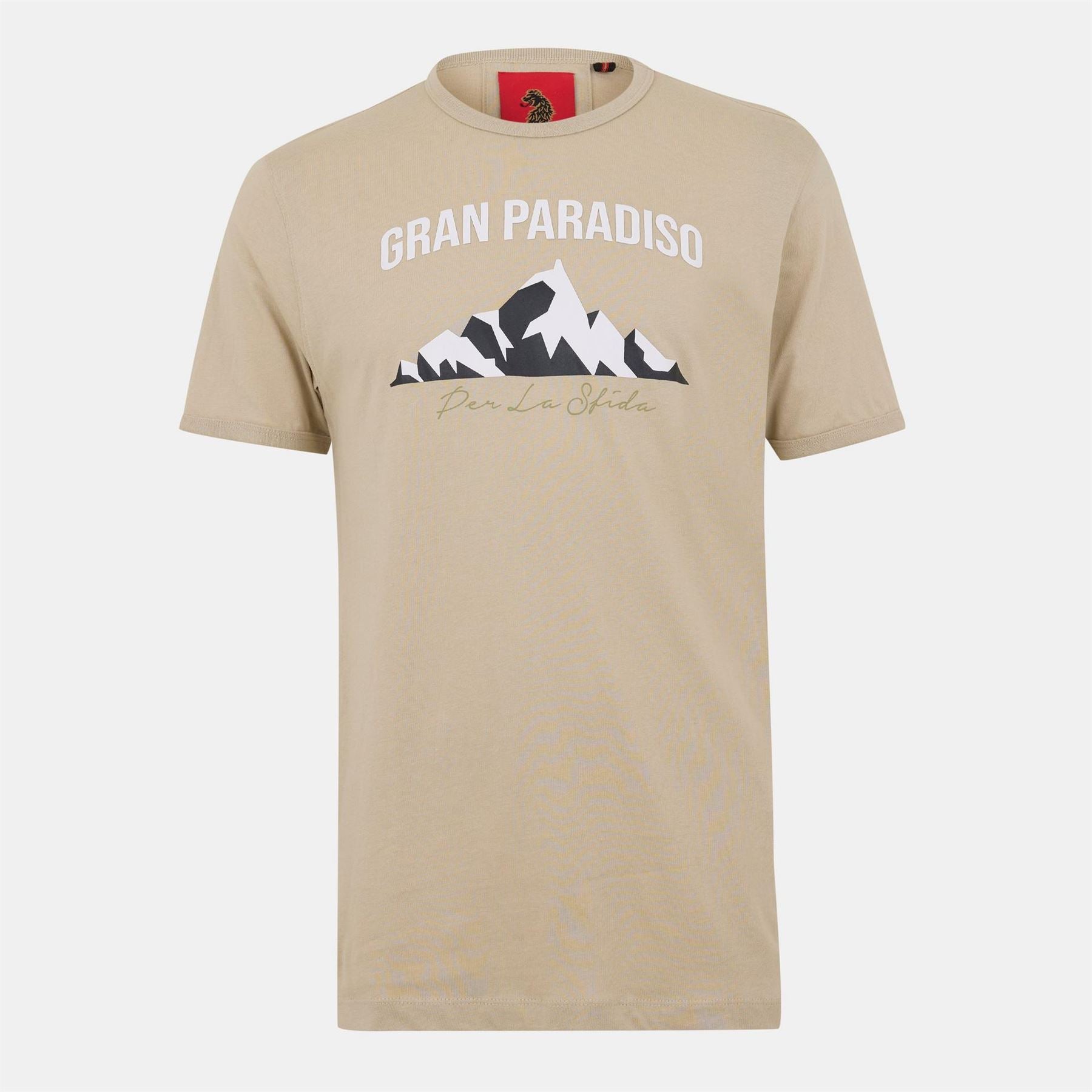 Luke Arandano Geographic Print Lettering Regular Fit Short Sleeve T-Shirt