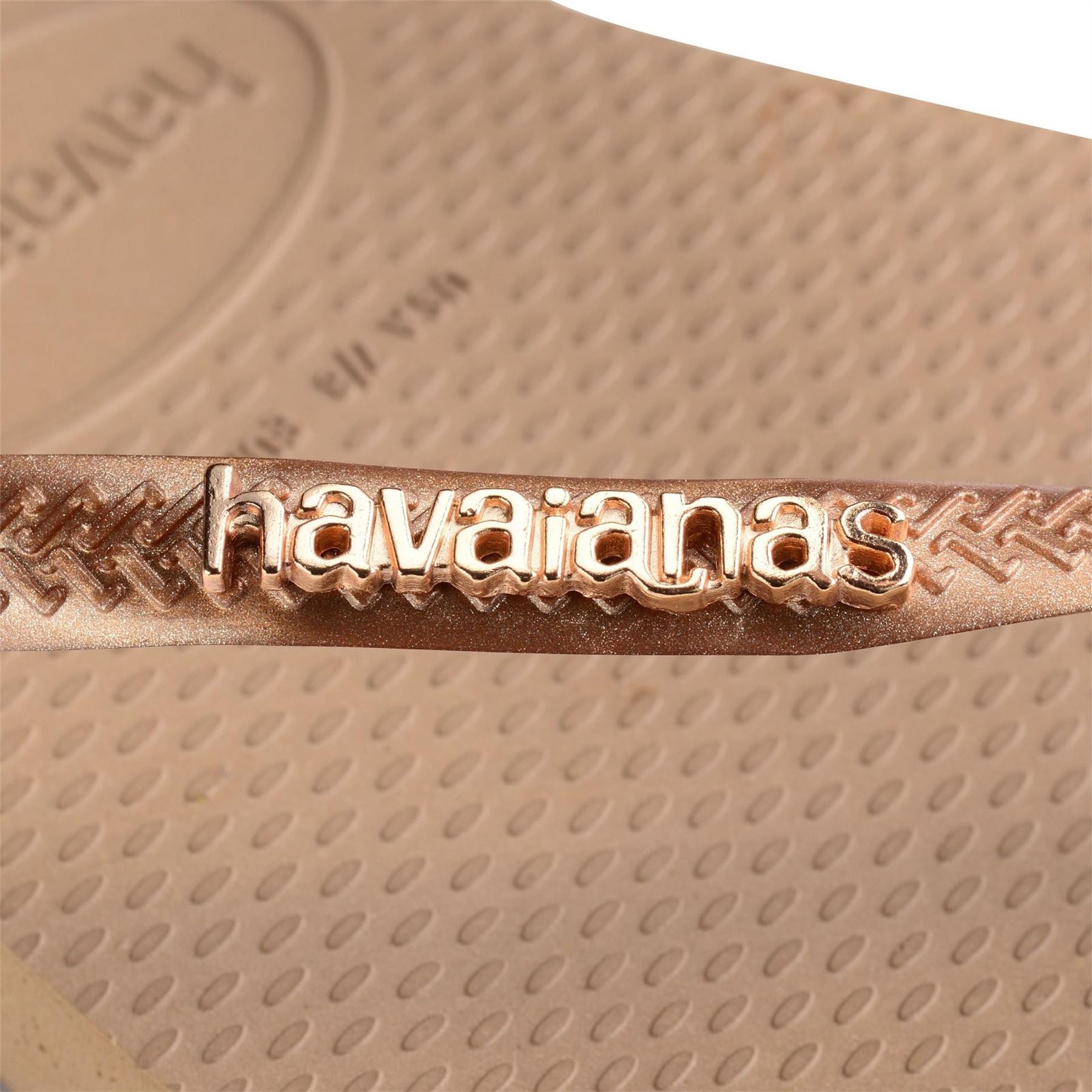 Havaianas Slim Textured Flat Heel Flip Flops