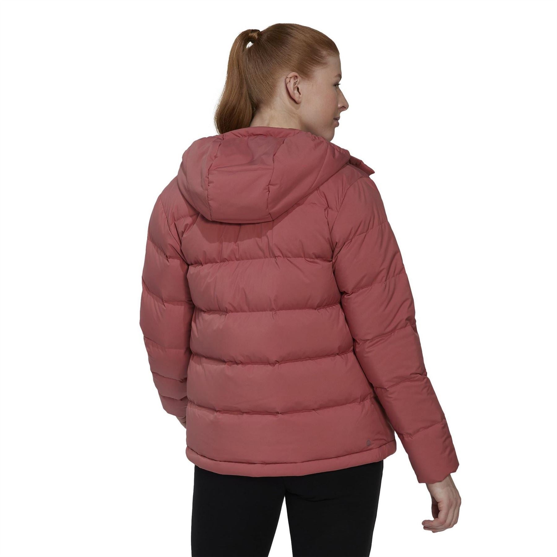 adidas Womens Helionic Hooded Down Jacket