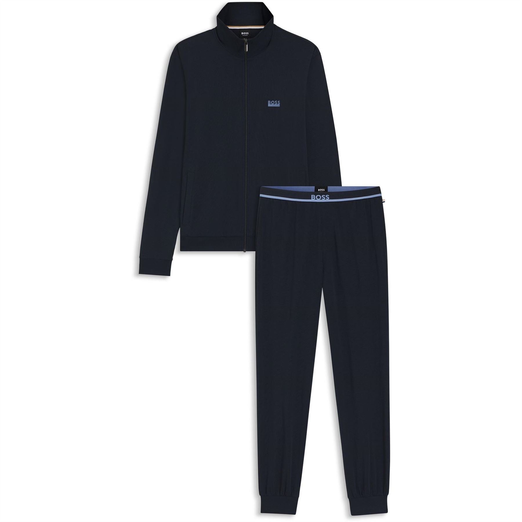 Boss 365 Long Sleeve Zip Neck Pyjama Set