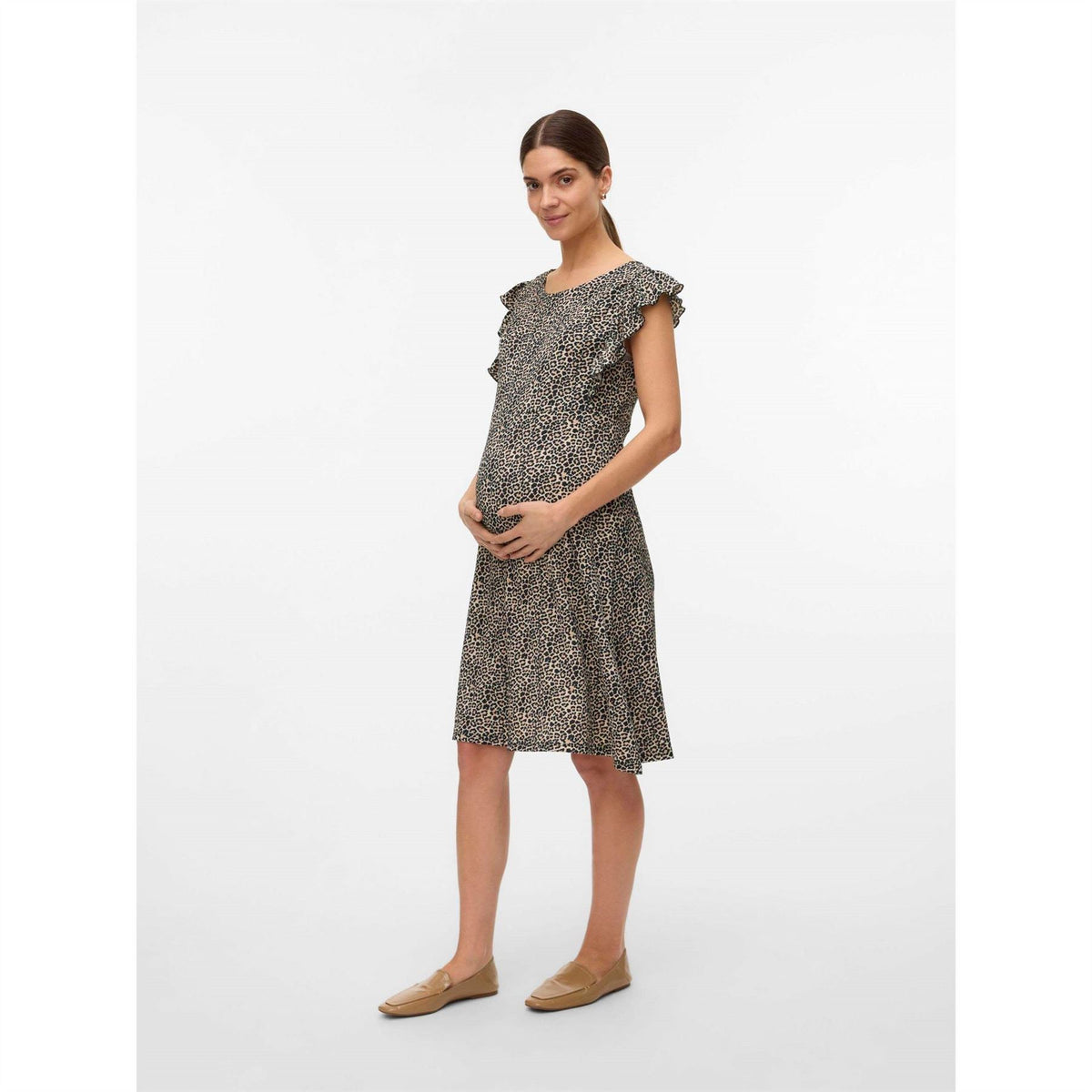 Mamalicious Mleveline Crew Neck Sleeveless Mini Dress