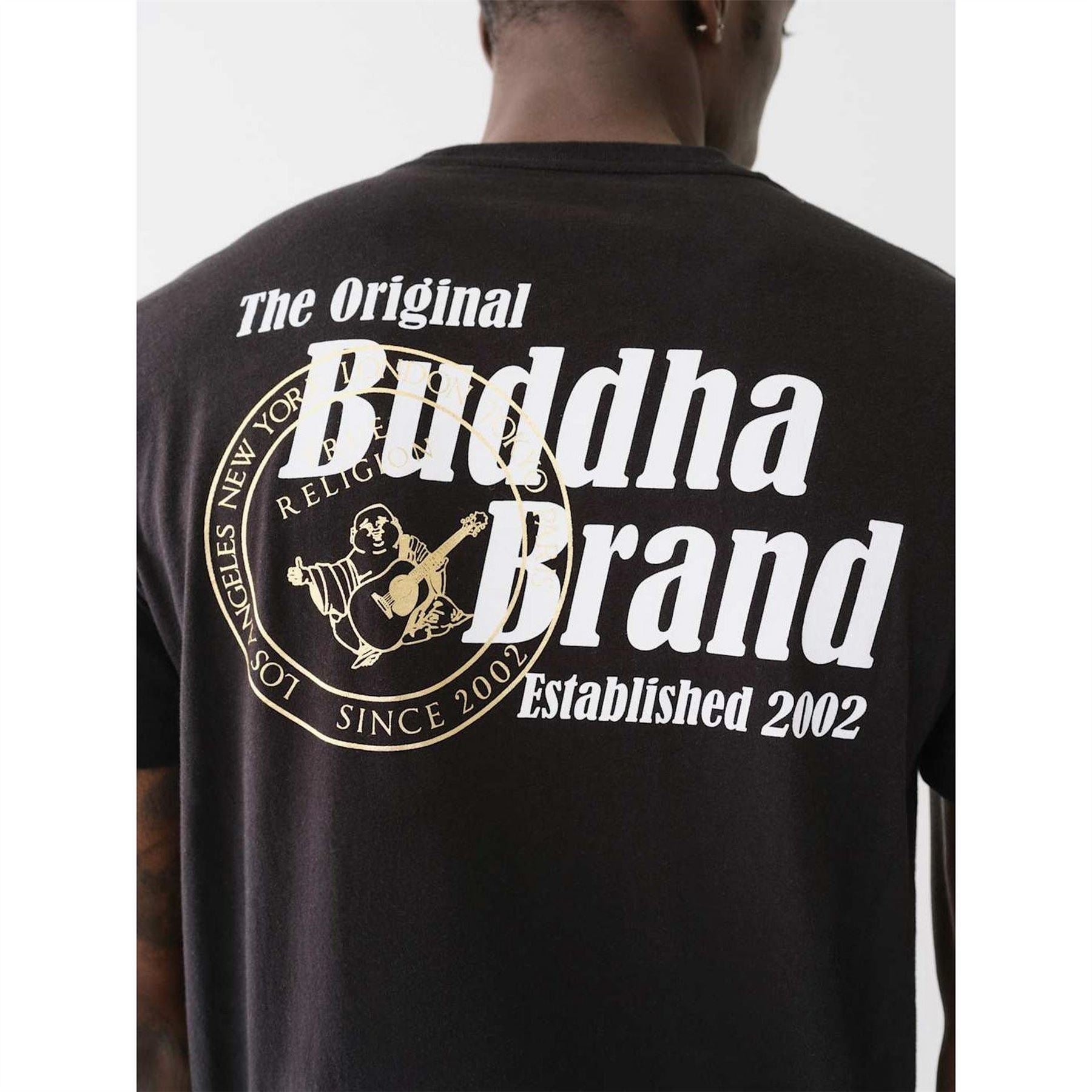 True Religion Buddha Print Regular Fit Crew Neck T-Shirt
