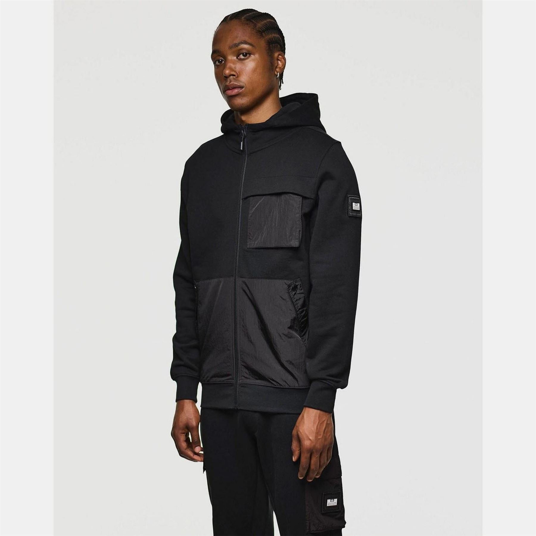 Weekend Offender Daponte Overlay Zip Hoodie