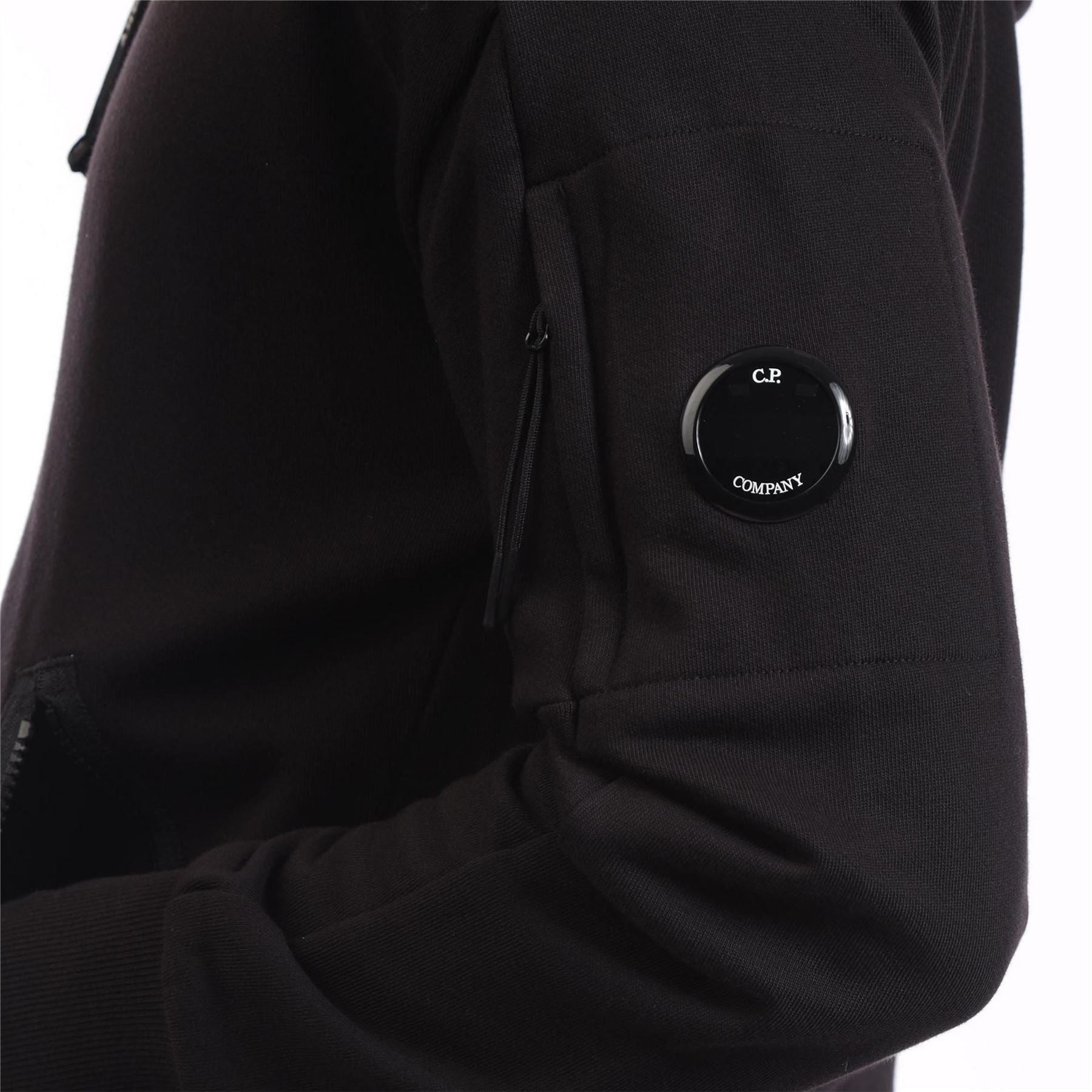 CP Company Raised Fleece Lens Zip Hoodie