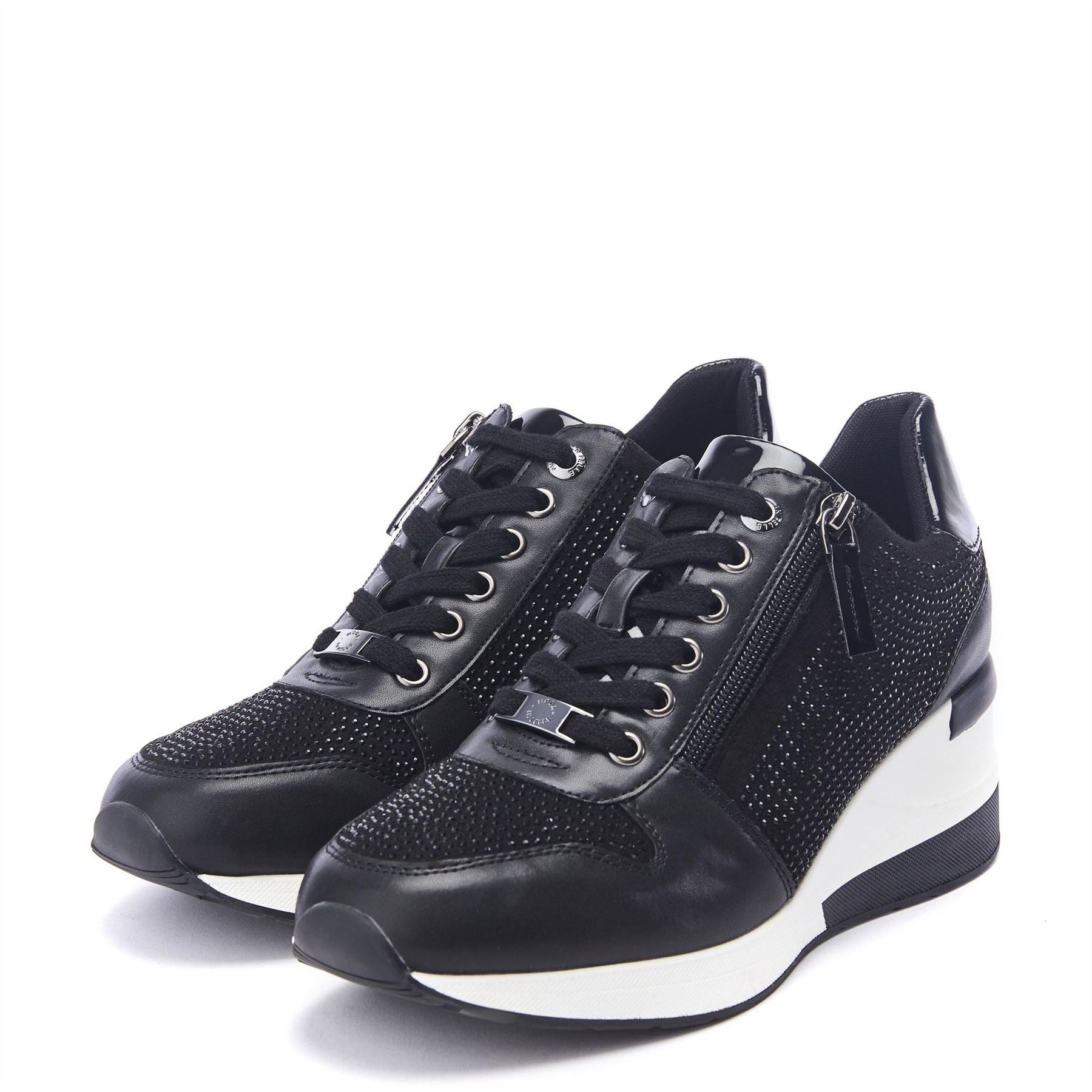 Moda in Pelle Brookie Porvair Wedge Trainers