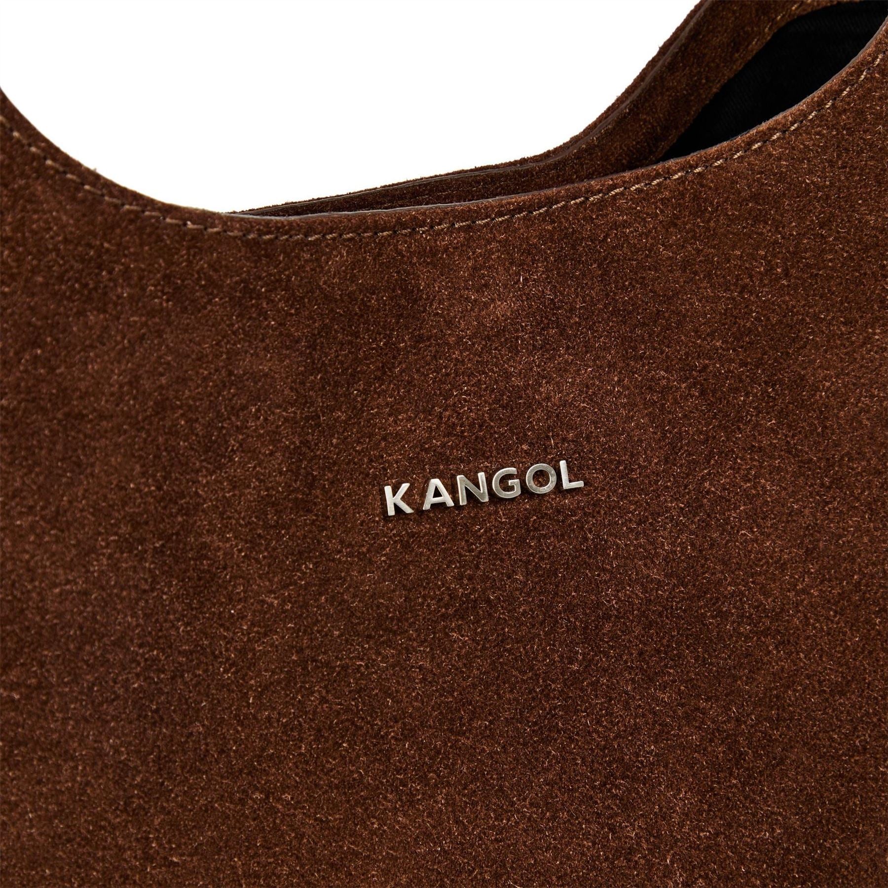 Kangol Studded Hobo Handbag with Detachable Strap