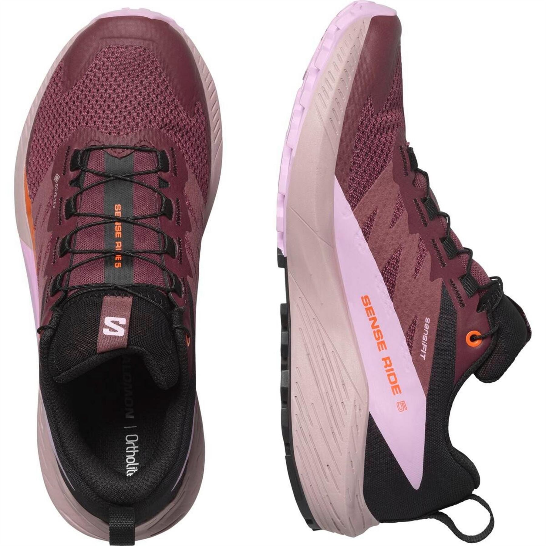 Salomon Womens Sense Ride 5 Goretex Trail Running Shoes