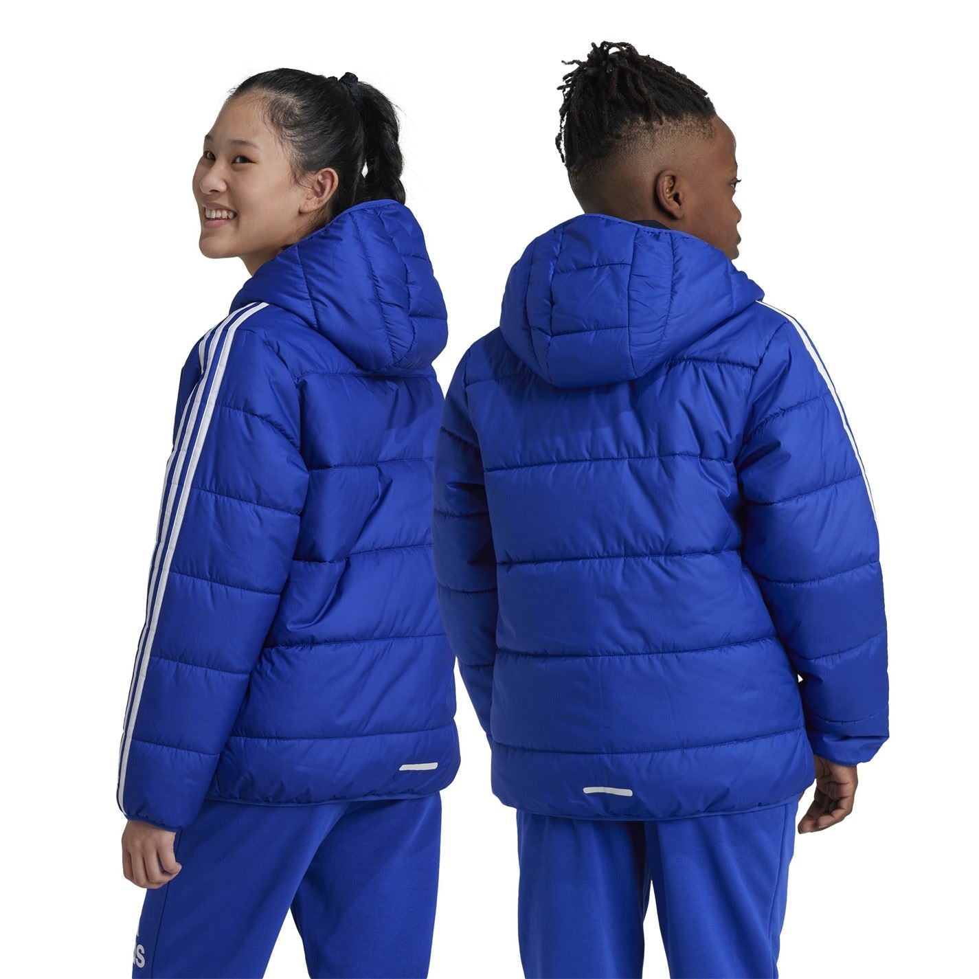 adidas Kids Essentials 3S Hooded Long Sleeve Puffer Jacket