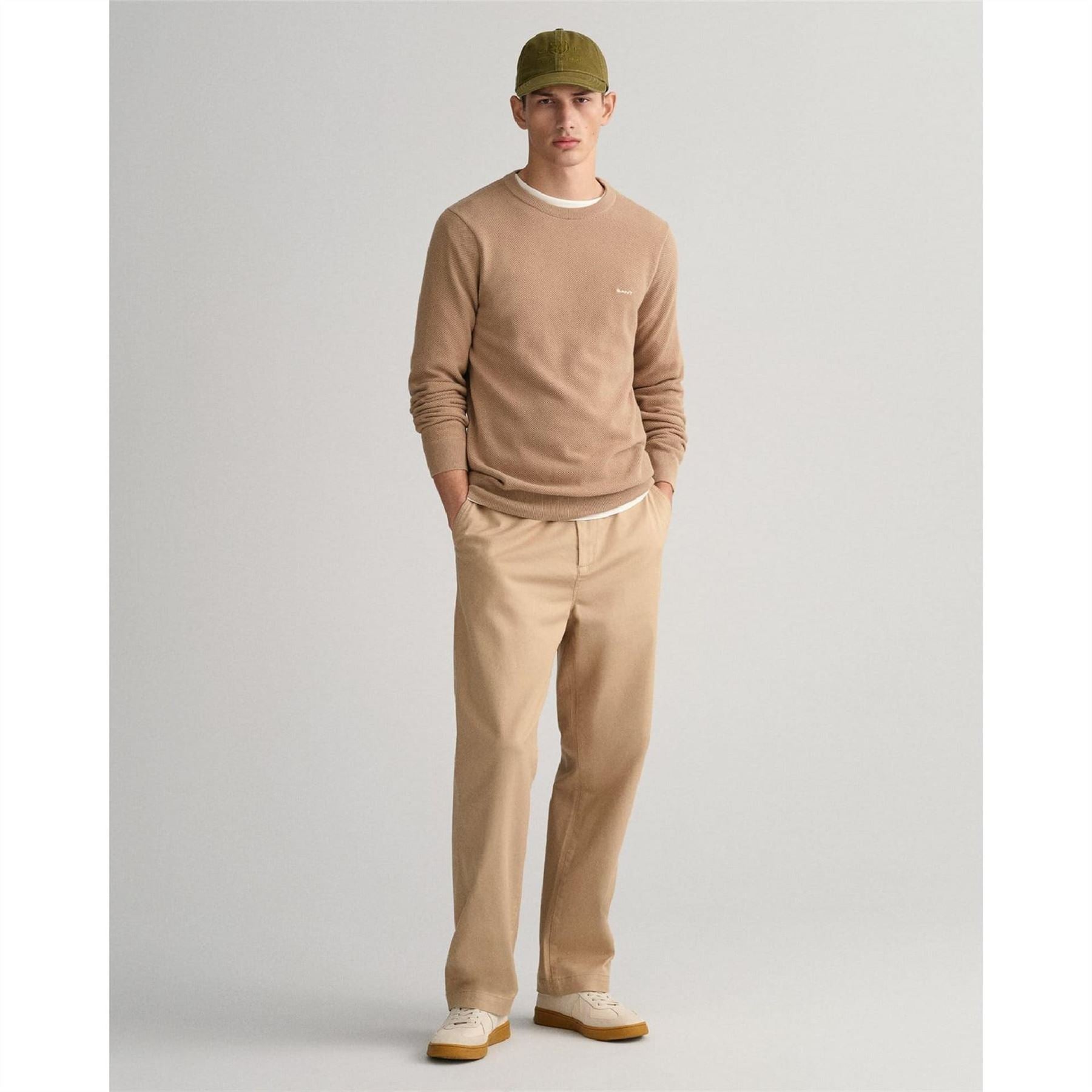 Gant Cotton Piqué Crewneck Sweater