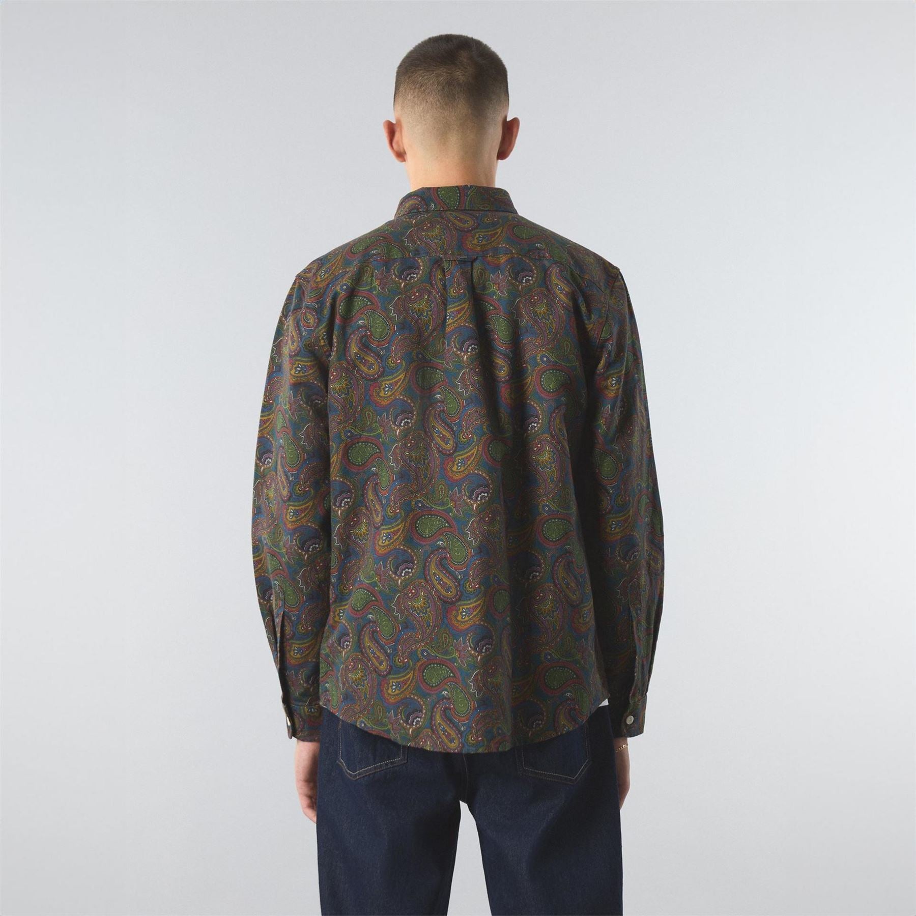 Pretty Green Anniversary Paisley Long Sleeve Patterned Shirt