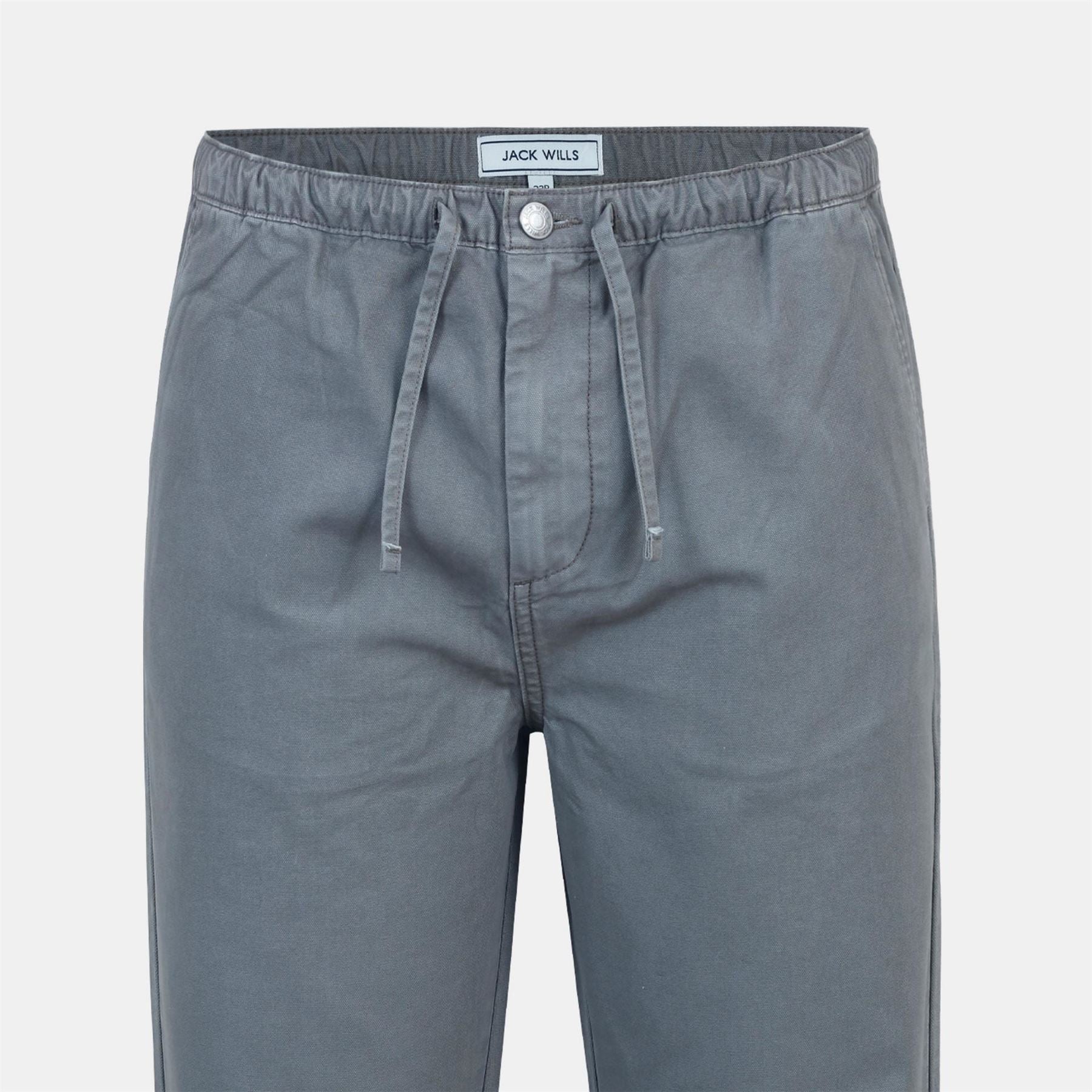 Jack Wills Canvasas Solid Patterned Wide Leg Chinos